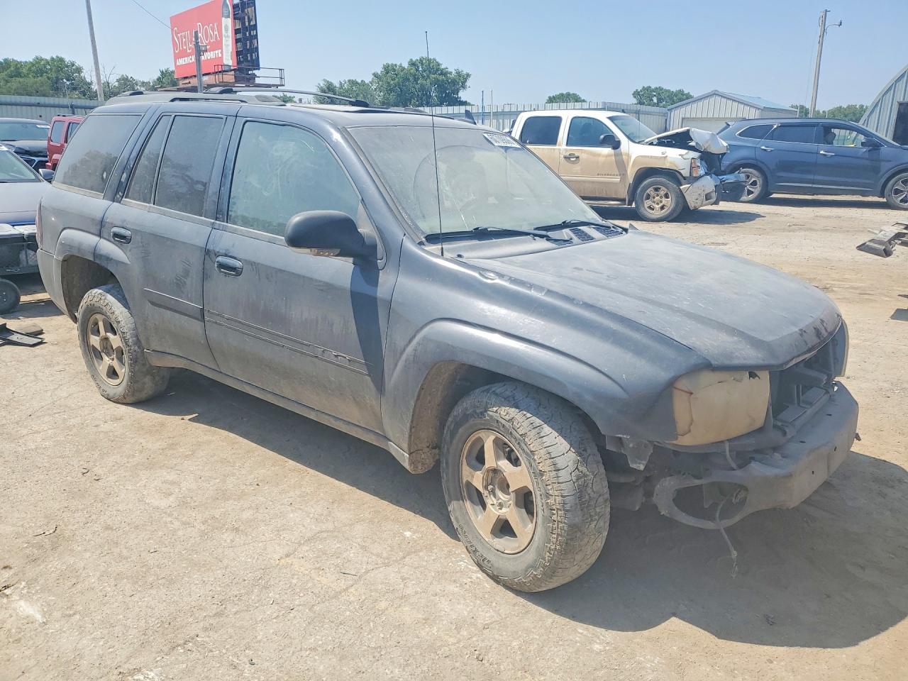 2007 Chevrolet Trailblazer Ls Blue vin: 1GNDS13S772168285