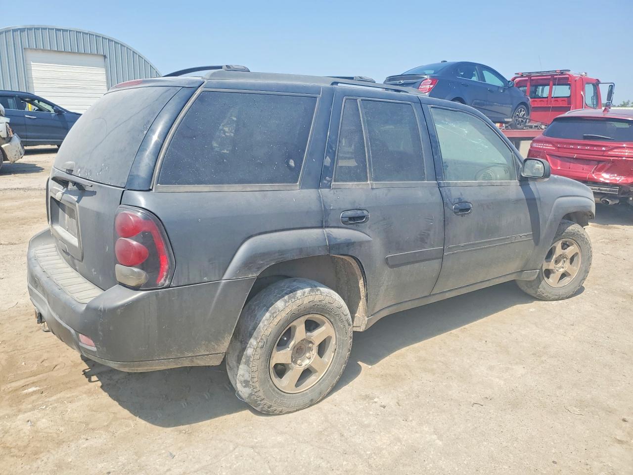 2007 Chevrolet Trailblazer Ls Blue vin: 1GNDS13S772168285