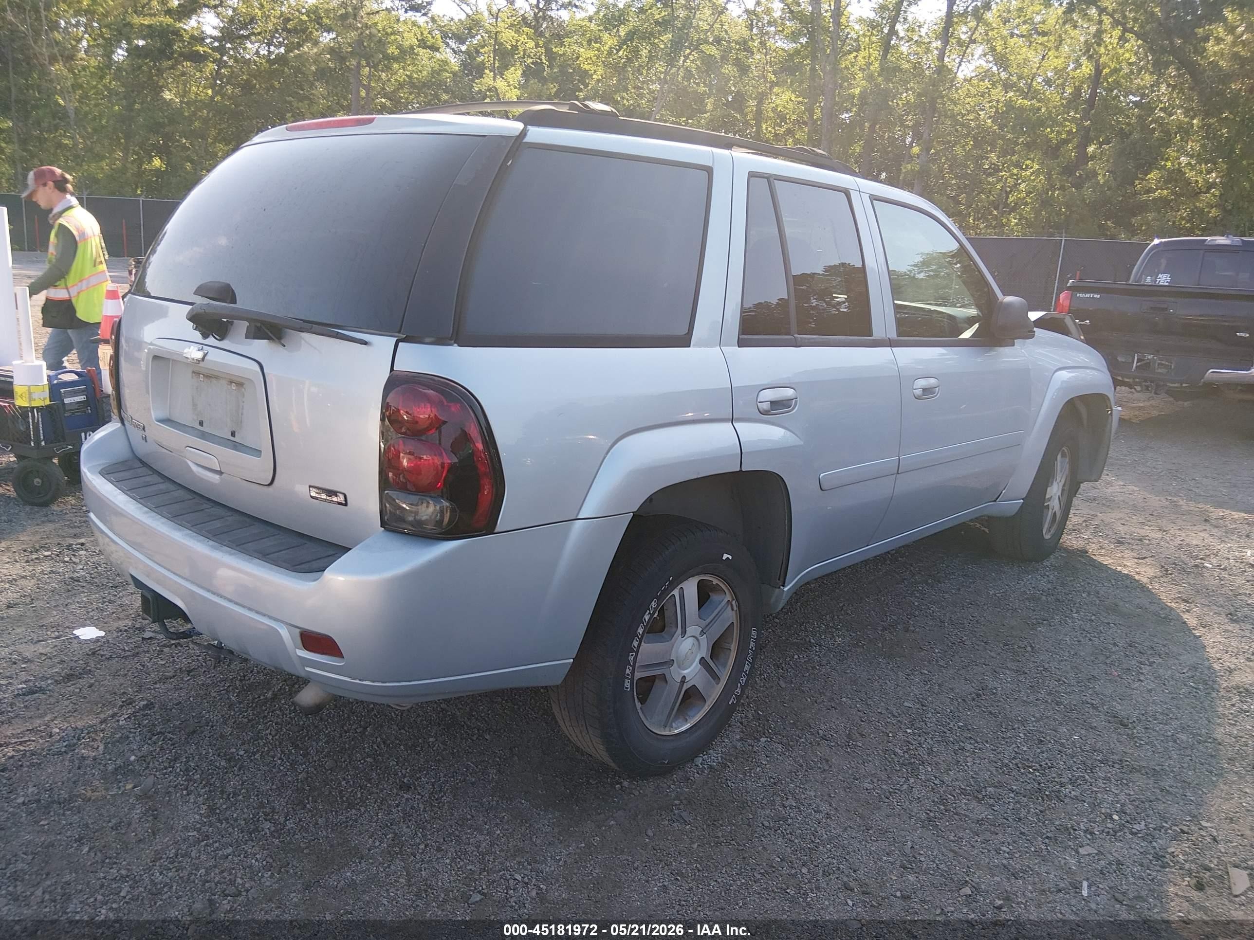 2007 Chevrolet Trailblazer Lt Silver vin: 1GNDS13S772230946