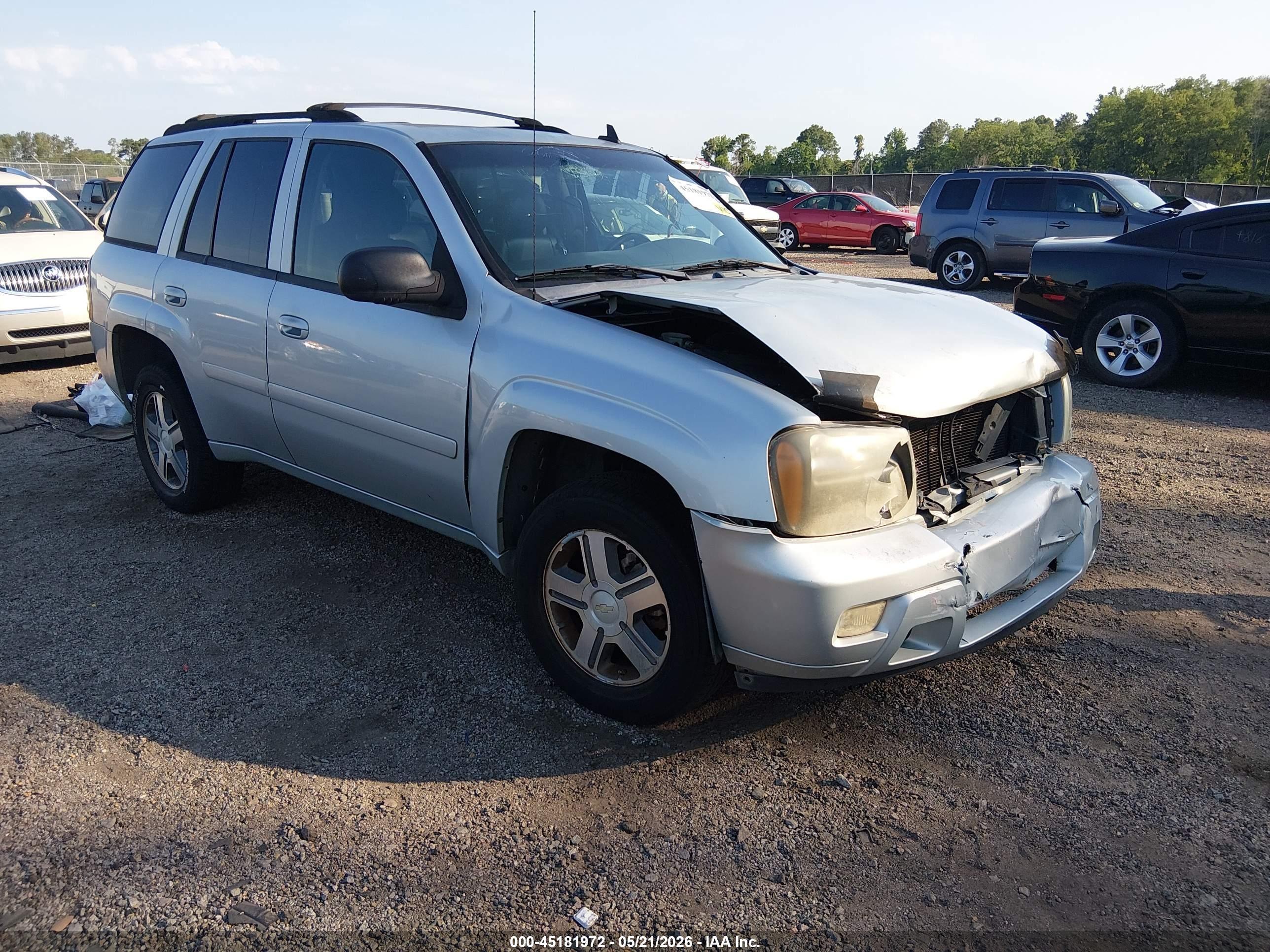 2007 Chevrolet Trailblazer Lt Silver vin: 1GNDS13S772230946