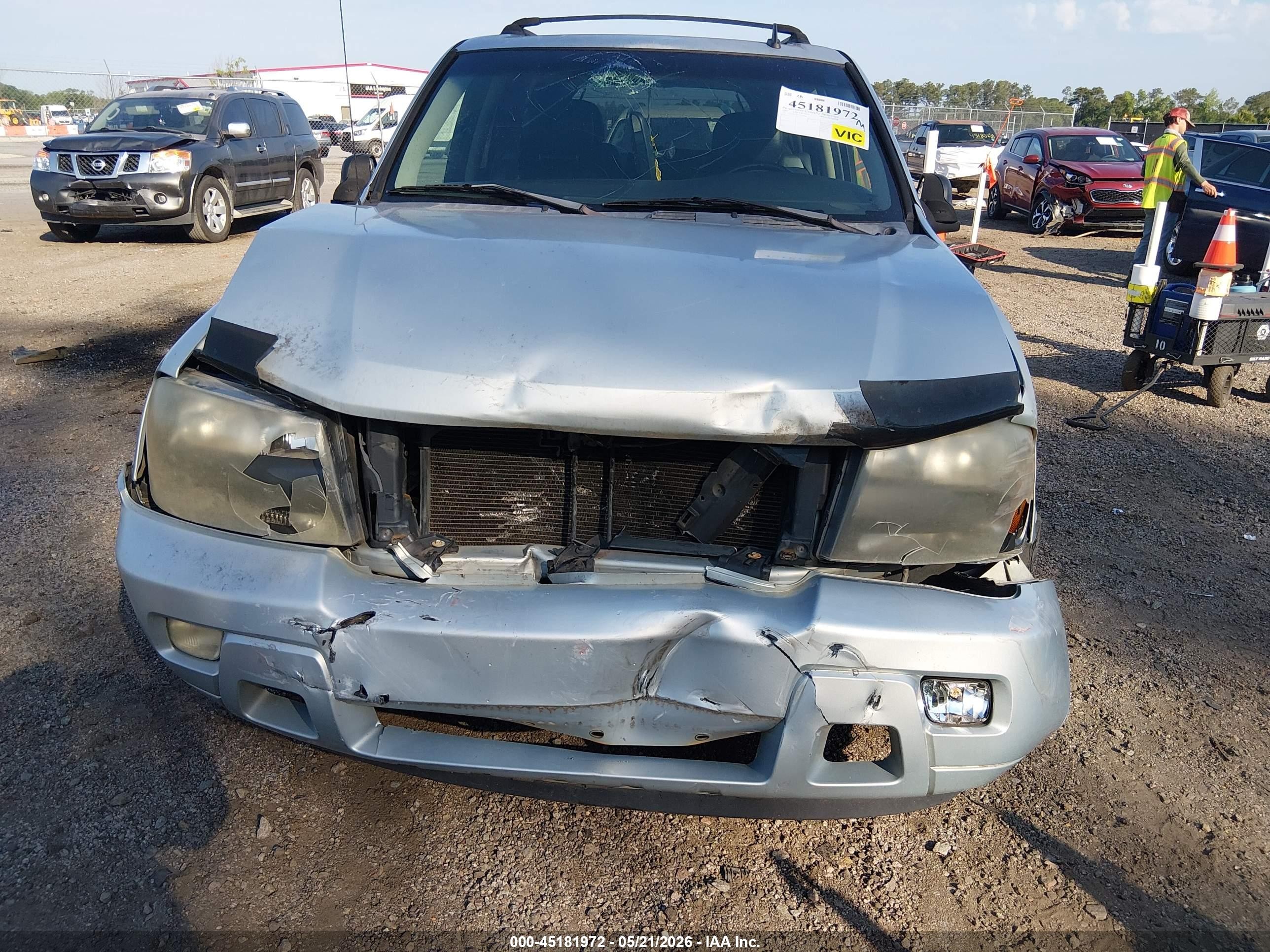 2007 Chevrolet Trailblazer Lt Silver vin: 1GNDS13S772230946
