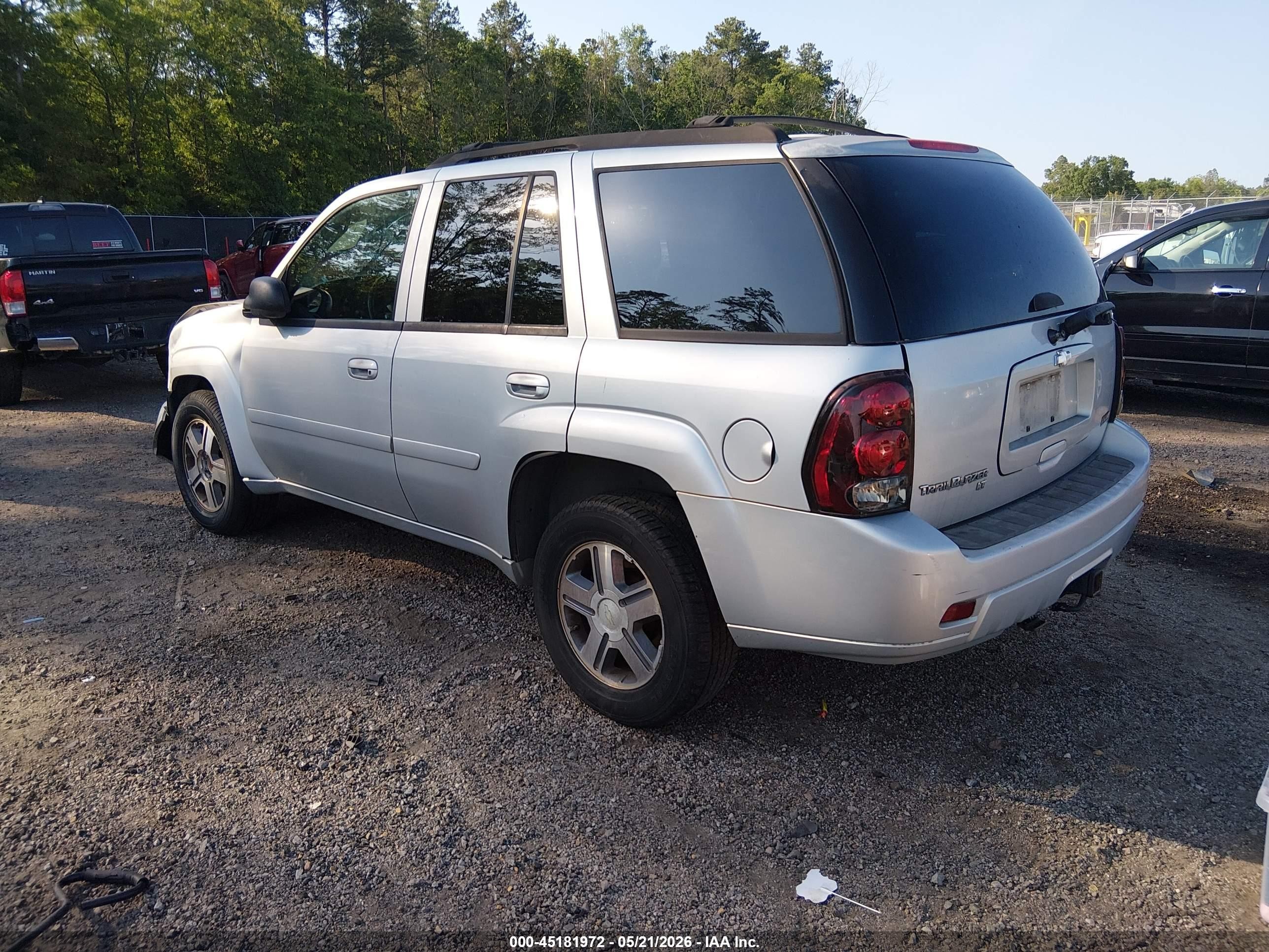 2007 Chevrolet Trailblazer Lt Silver vin: 1GNDS13S772230946