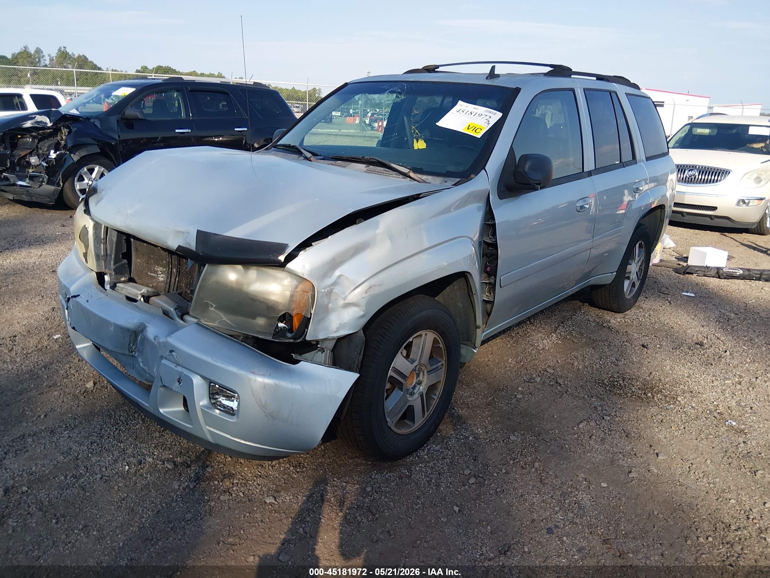 2007 Chevrolet Trailblazer Lt Silver vin: 1GNDS13S772230946