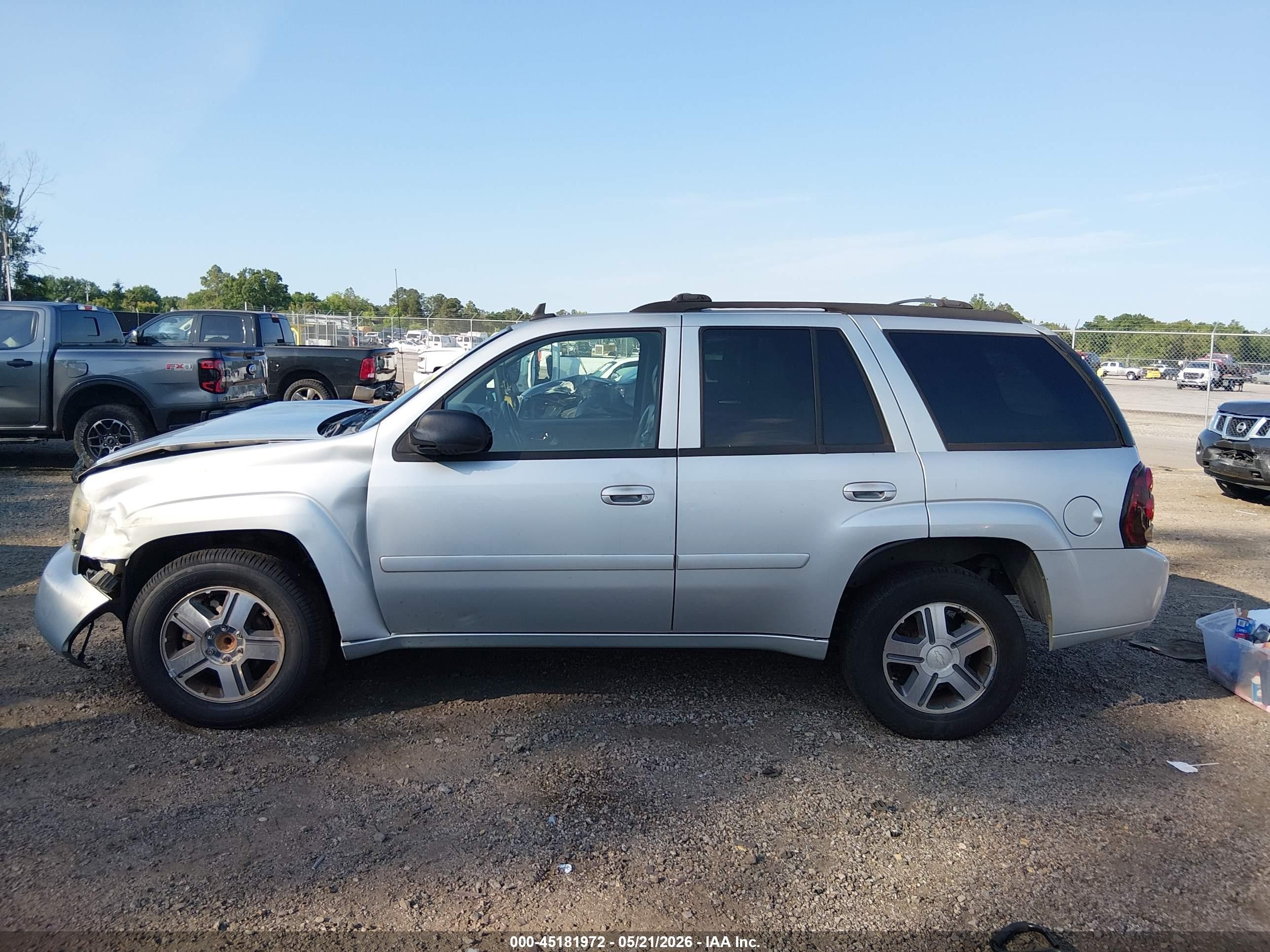 2007 Chevrolet Trailblazer Lt Silver vin: 1GNDS13S772230946