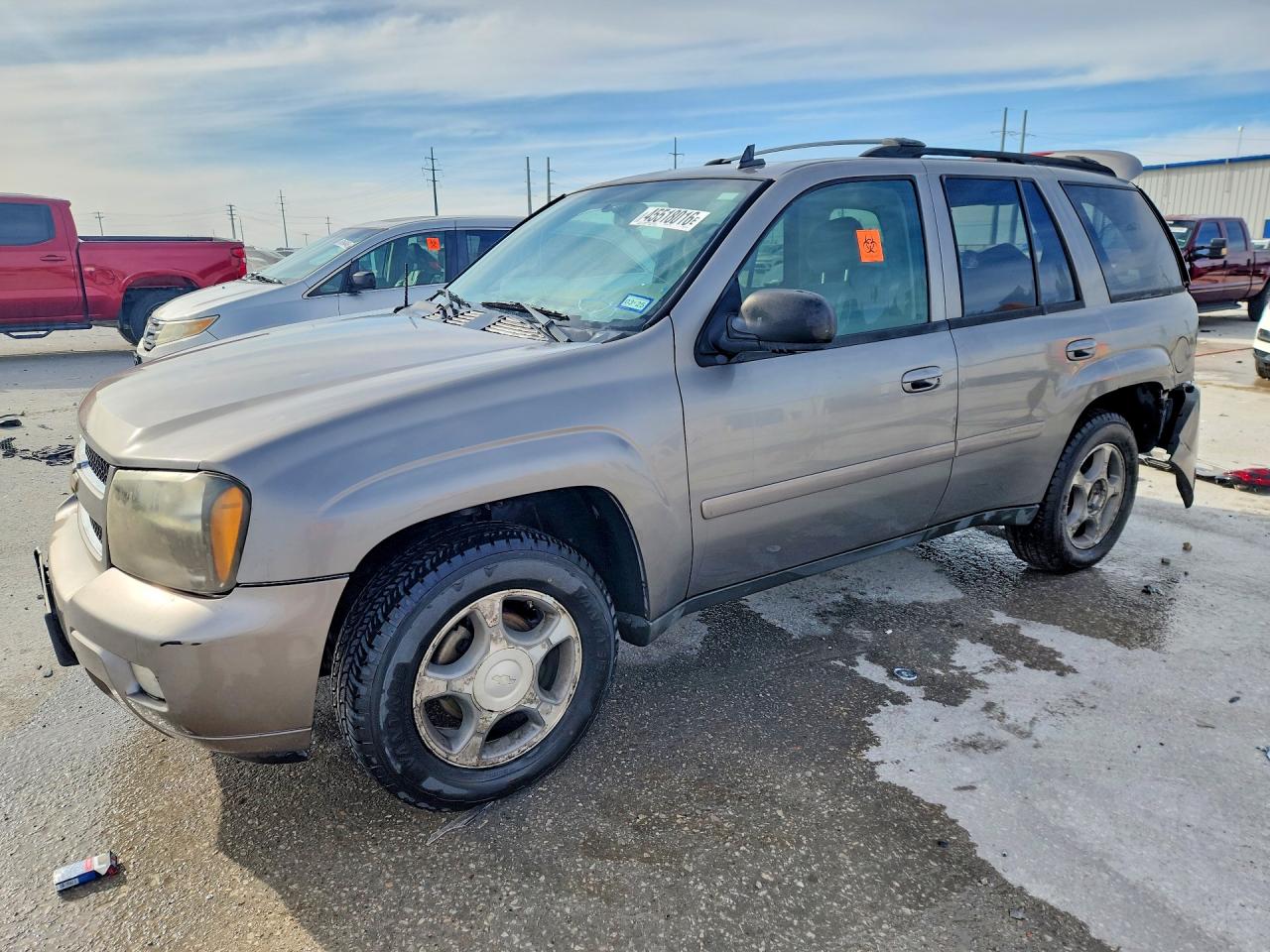2008 Chevrolet Trailblazer Ls Gray vin: 1GNDS13S782227367