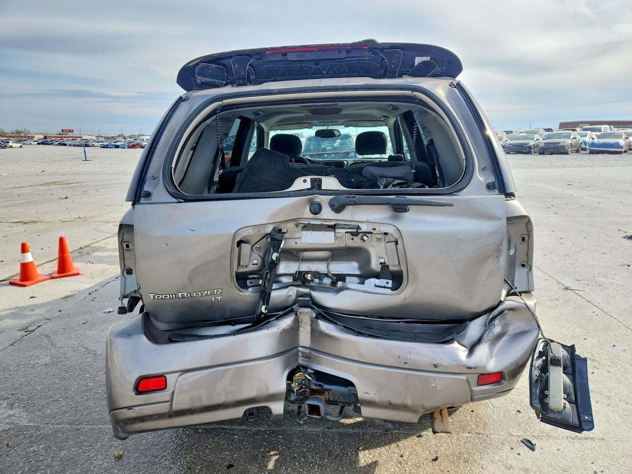 2008 Chevrolet Trailblazer Ls Gray vin: 1GNDS13S782227367
