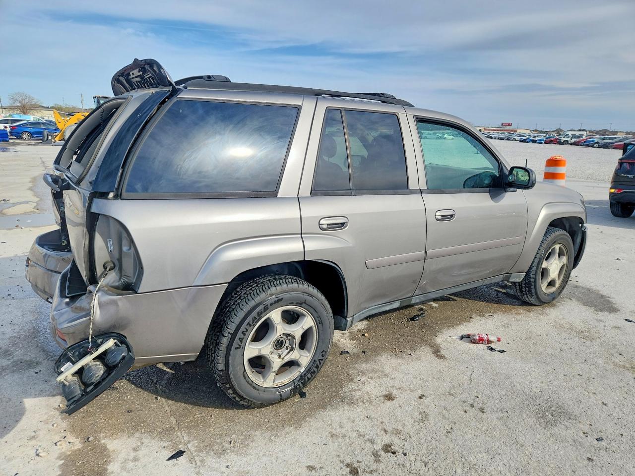 2008 Chevrolet Trailblazer Ls Gray vin: 1GNDS13S782227367