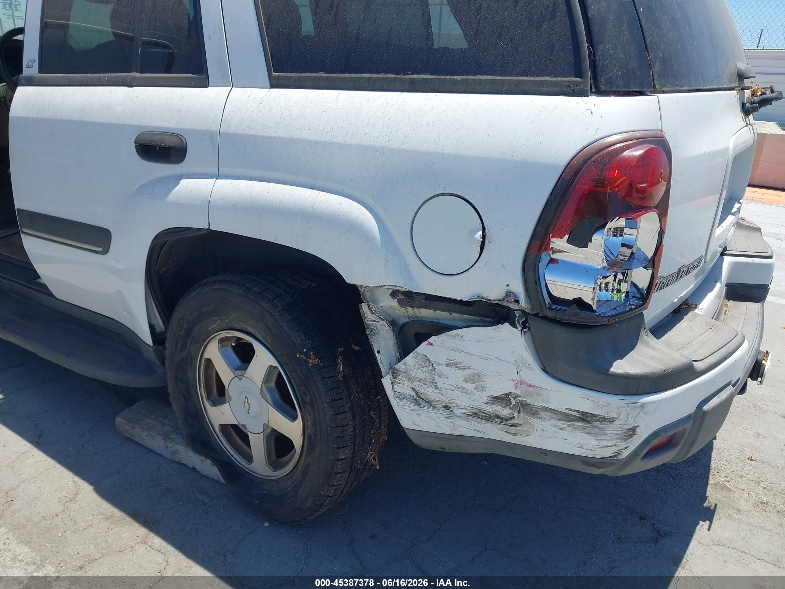 2002 Chevrolet Trailblazer Lt White vin: 1GNDS13S822266007