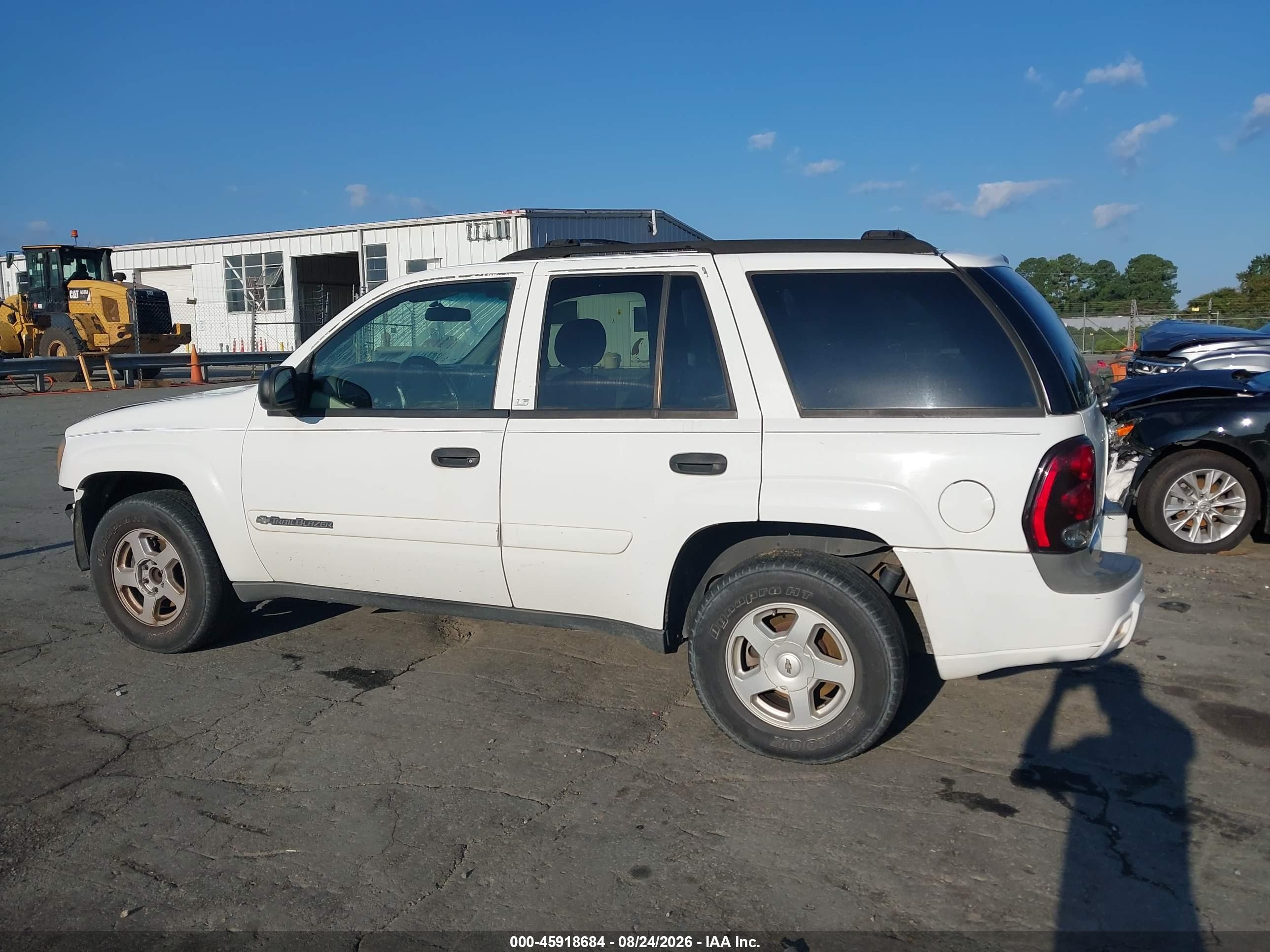 2002 Chevrolet Trailblazer Ls White vin: 1GNDS13S822364342