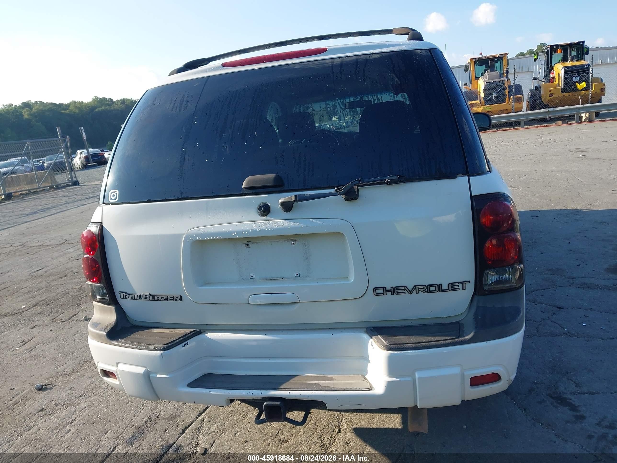 2002 Chevrolet Trailblazer Ls White vin: 1GNDS13S822364342
