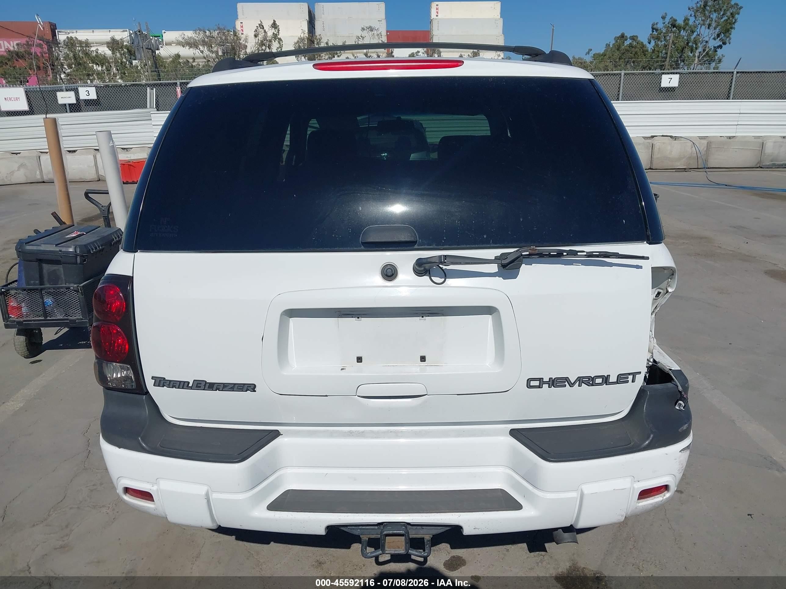 2003 Chevrolet Trailblazer Ls White vin: 1GNDS13S832394782