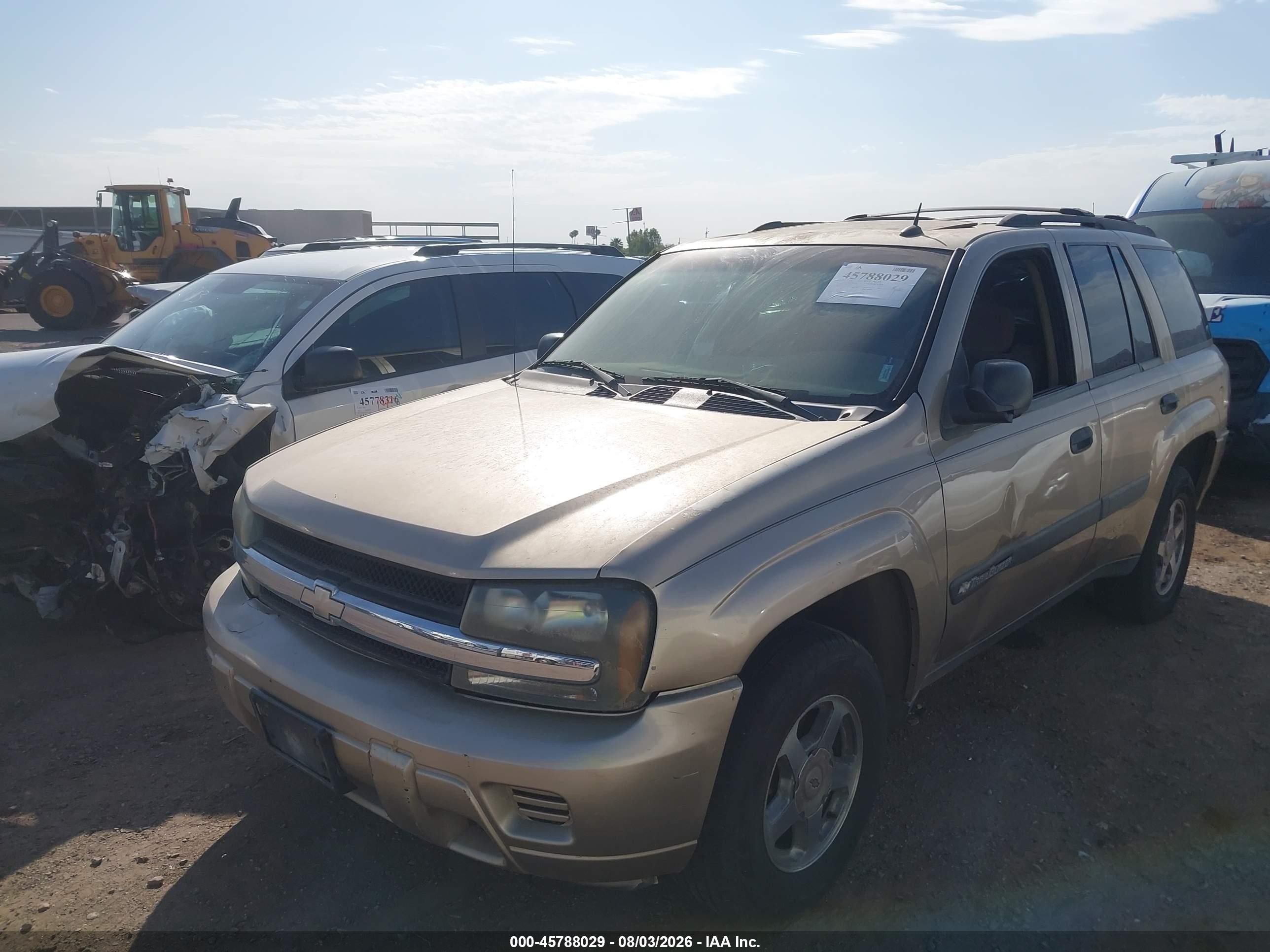 2004 Chevrolet Trailblazer Ls Brown vin: 1GNDS13S842197144