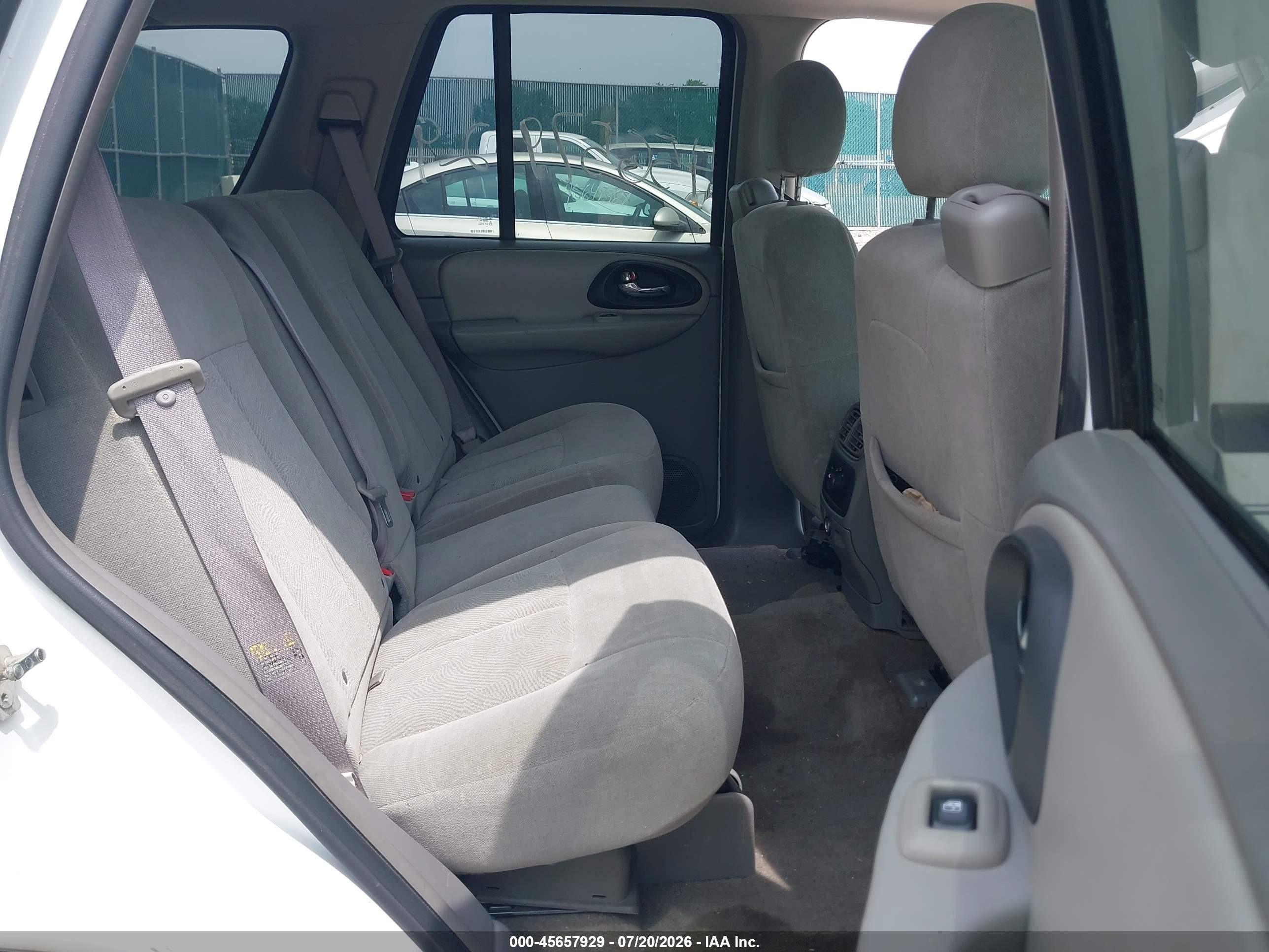 2005 Chevrolet Trailblazer Ls White vin: 1GNDS13S852249180