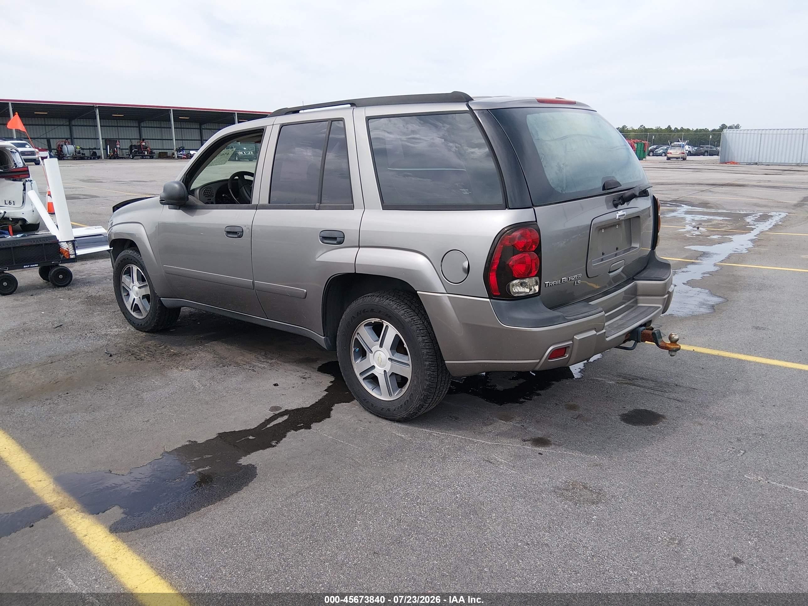2007 Chevrolet Trailblazer Ls Gray vin: 1GNDS13S872272249