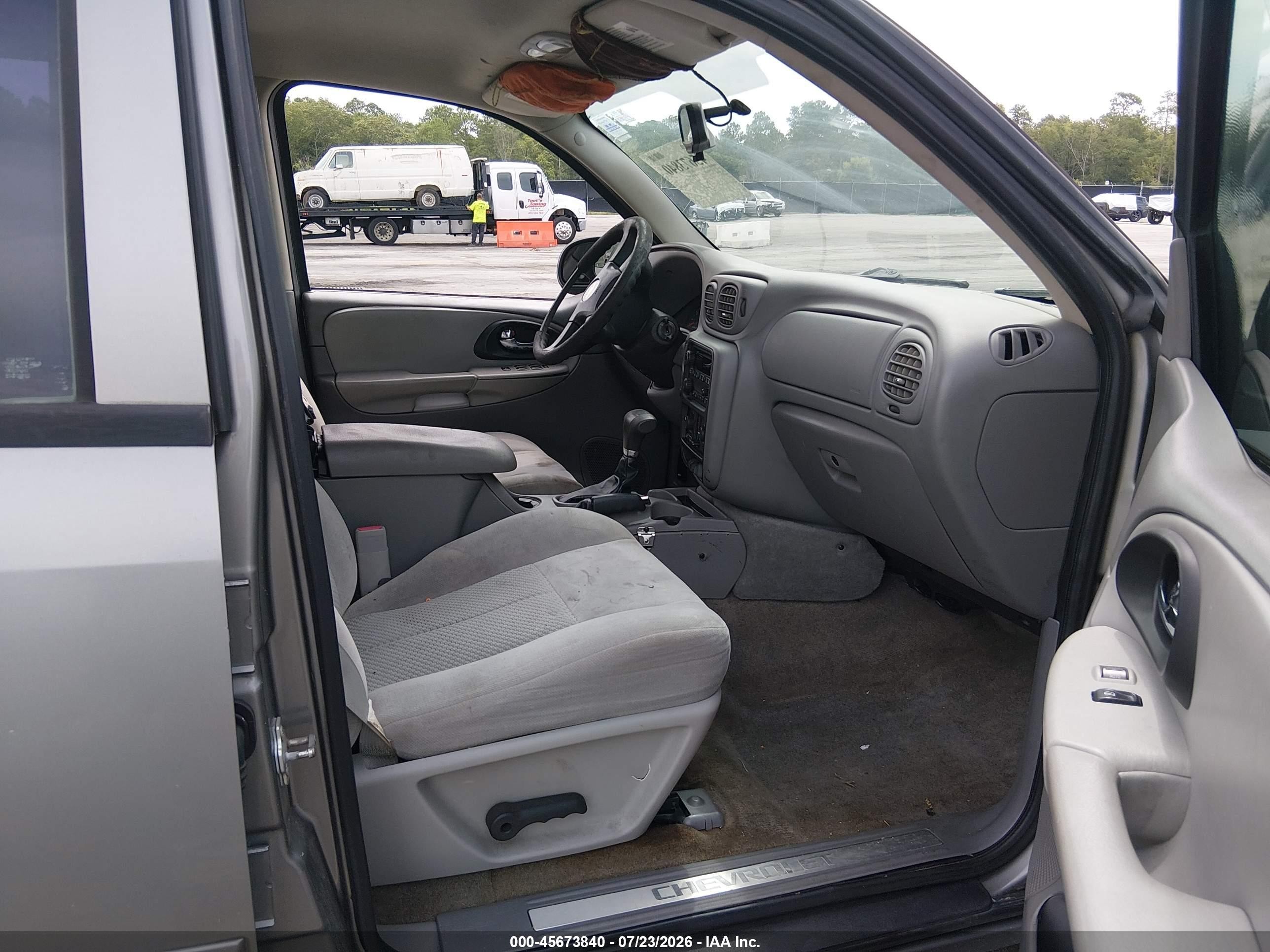 2007 Chevrolet Trailblazer Ls Gray vin: 1GNDS13S872272249