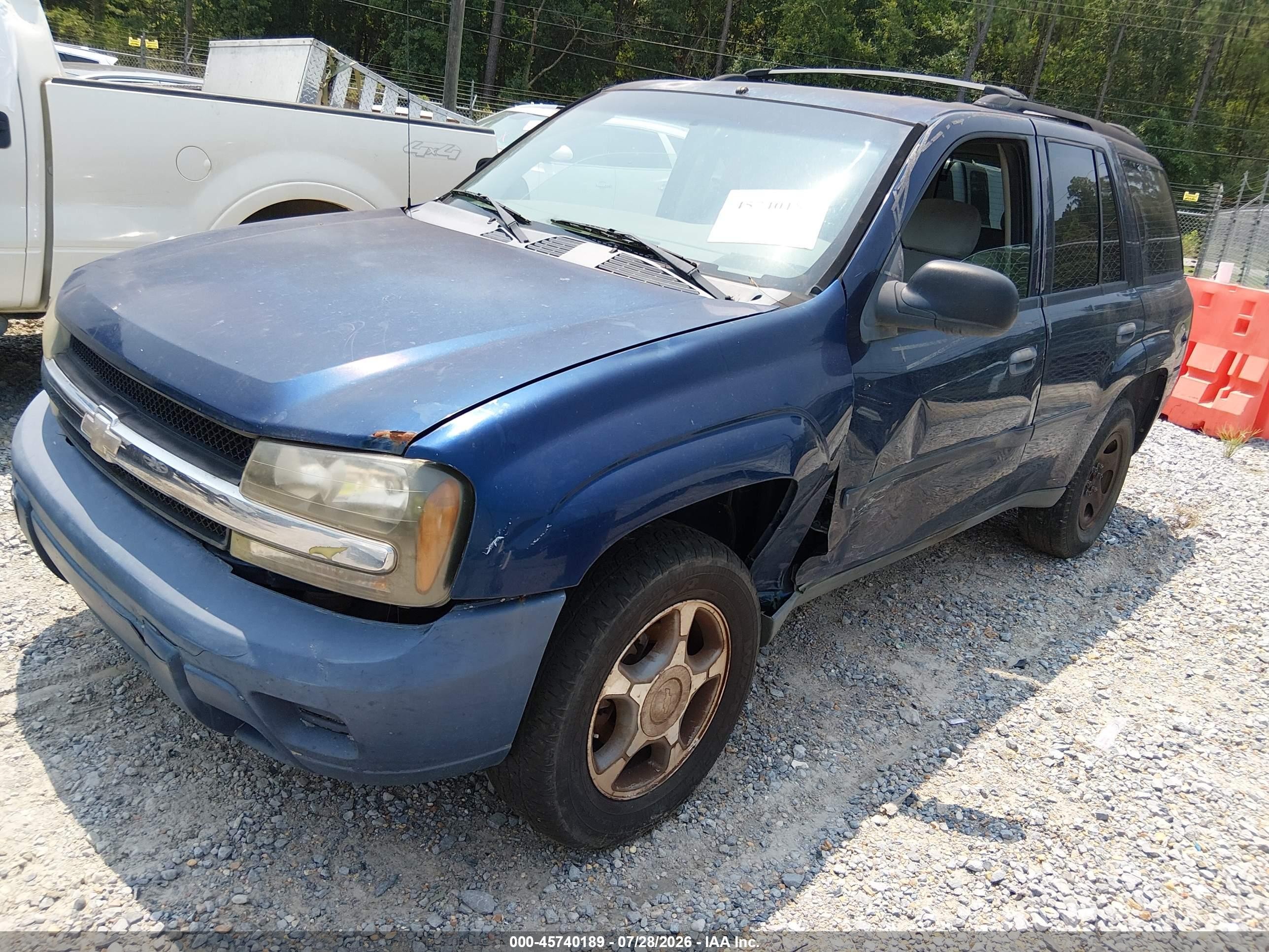 2008 Chevrolet Trailblazer Fleet Blue vin: 1GNDS13S882142148