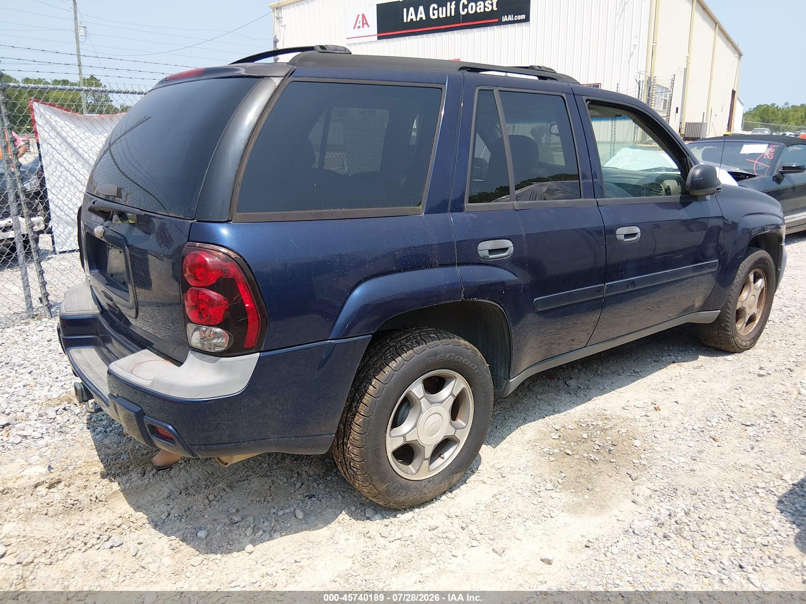 2008 Chevrolet Trailblazer Fleet Blue vin: 1GNDS13S882142148