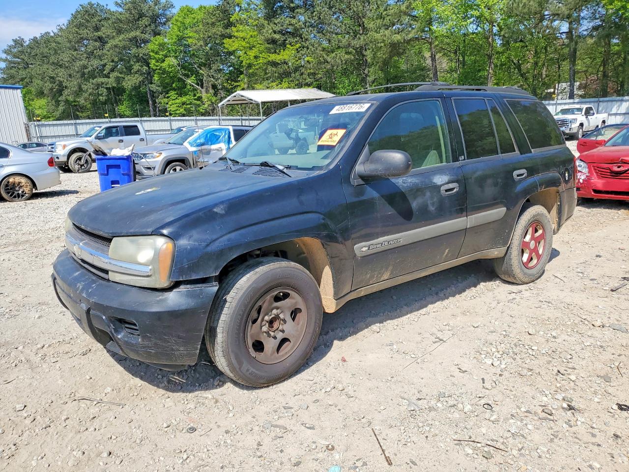 2003 Chevrolet Trailblazer Черный vin: 1GNDS13S932353805