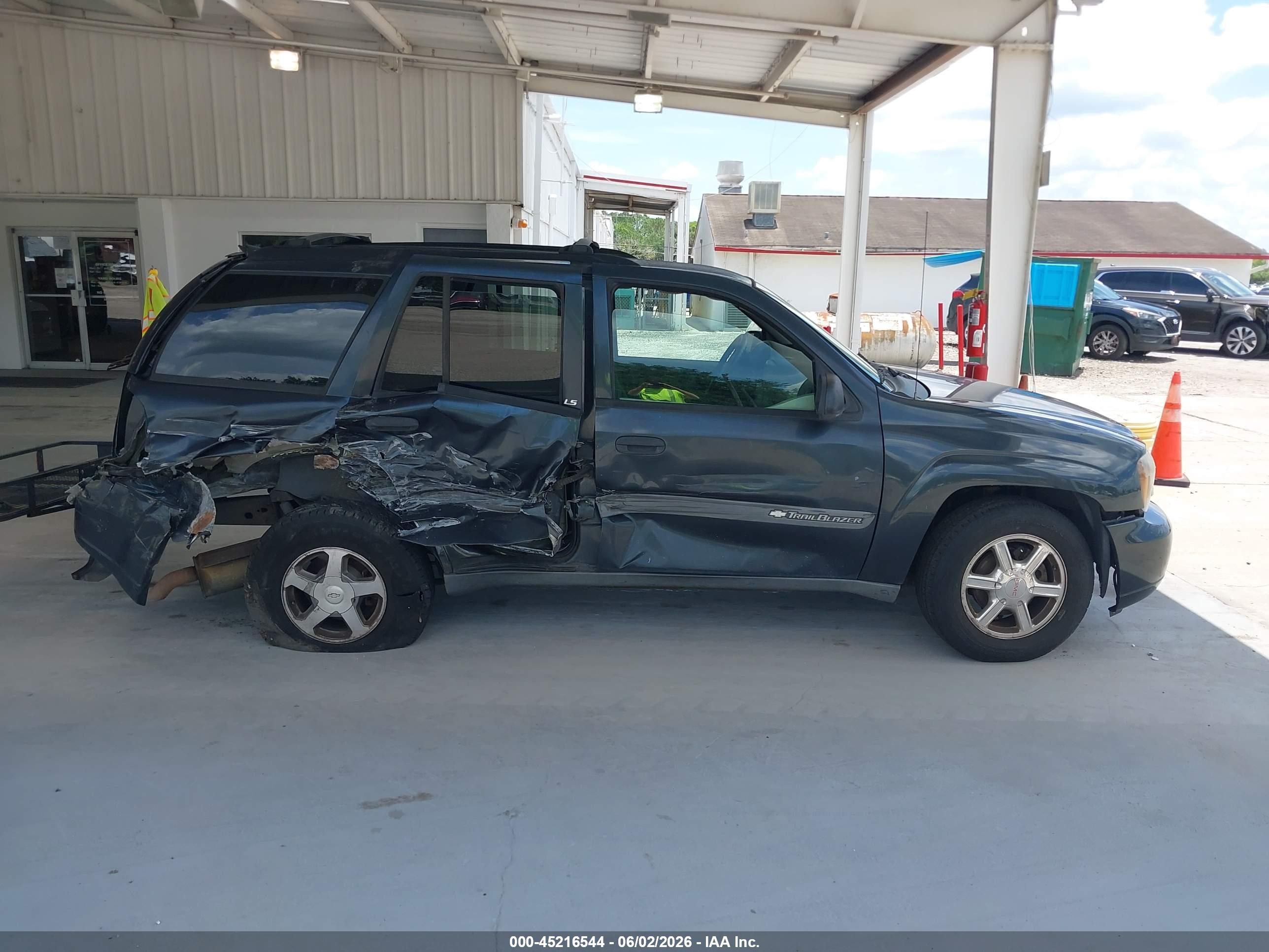 2004 Chevrolet Trailblazer Ls Black vin: 1GNDS13S942211536