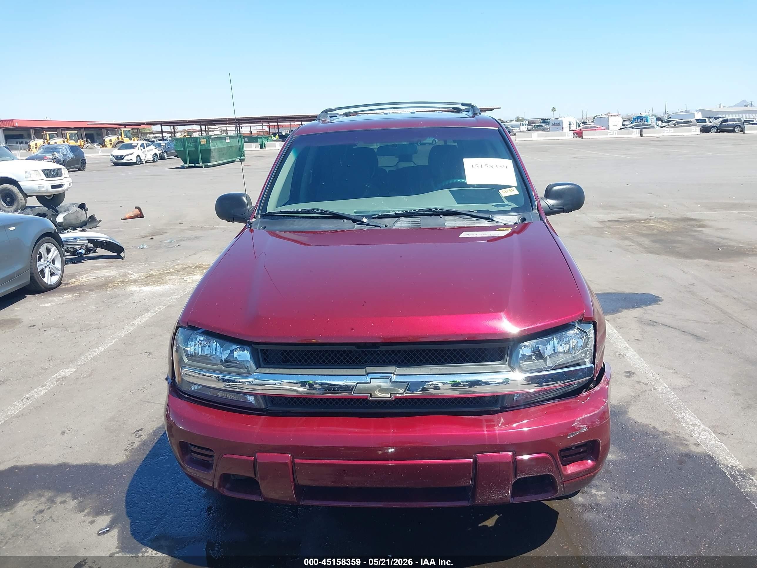 2004 Chevrolet Trailblazer Ls Red vin: 1GNDS13S942372419