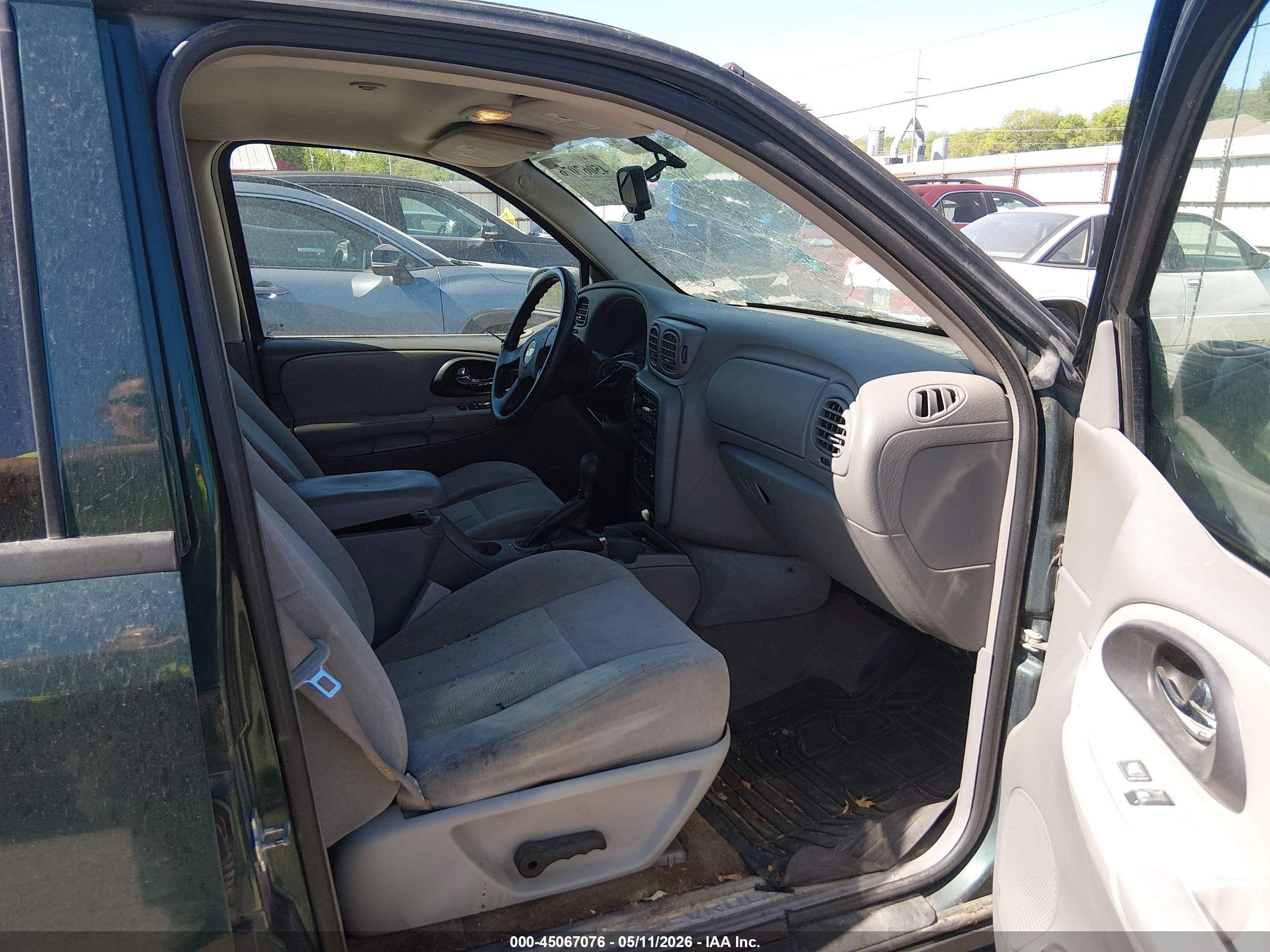2005 Chevrolet Trailblazer Ls Green vin: 1GNDS13S952248801