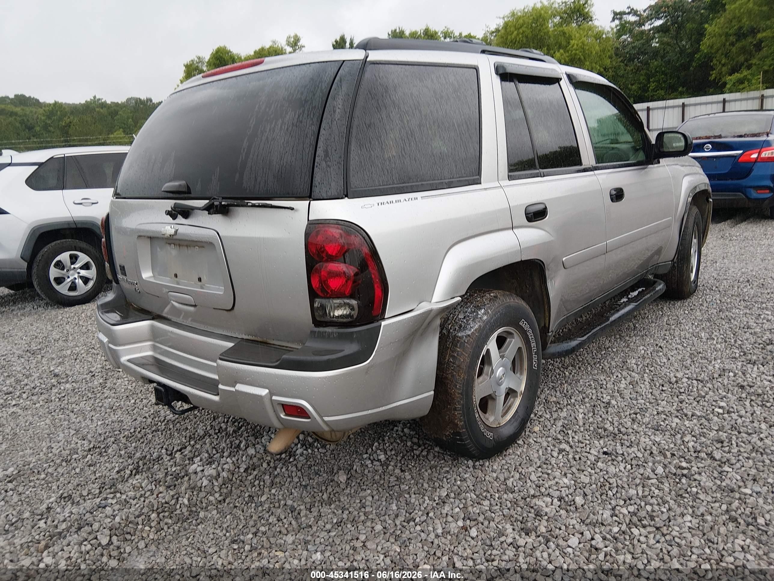 2006 Chevrolet Trailblazer Ls Silver vin: 1GNDS13S962156086