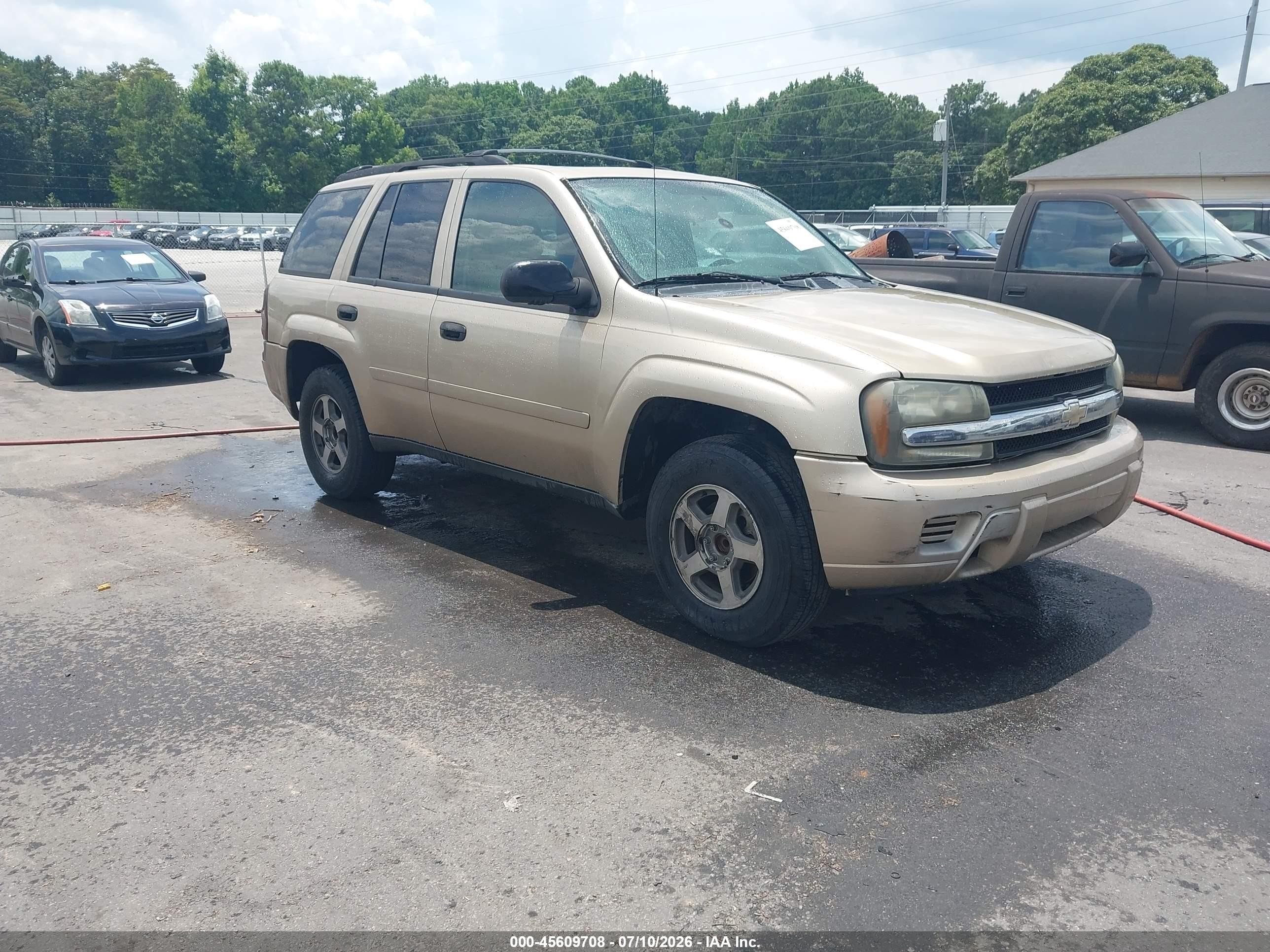 2006 Chevrolet Trailblazer Ls Beige vin: 1GNDS13S962269567