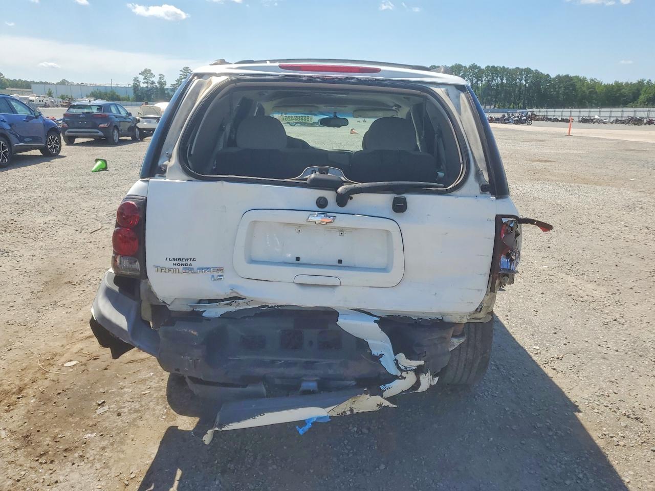 2008 Chevrolet Trailblazer Ls Белый vin: 1GNDS13S982103746