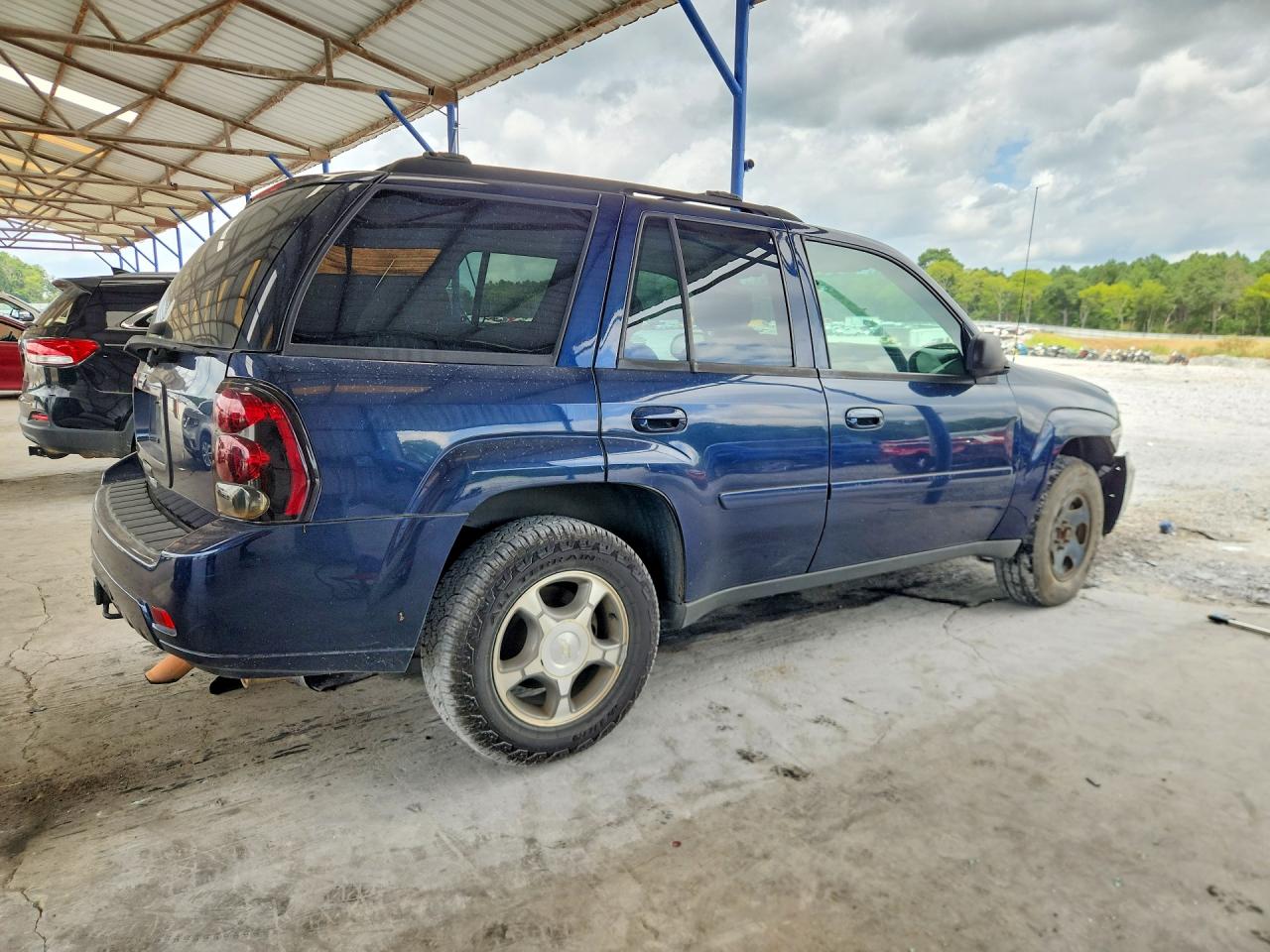 2008 Chevrolet Trailblazer Ls Синий vin: 1GNDS13S982121602