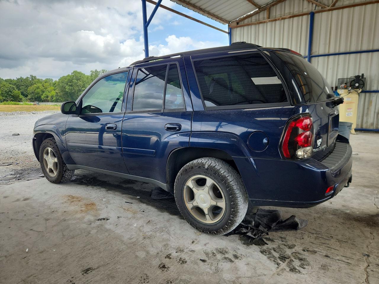 2008 Chevrolet Trailblazer Ls Синий vin: 1GNDS13S982121602
