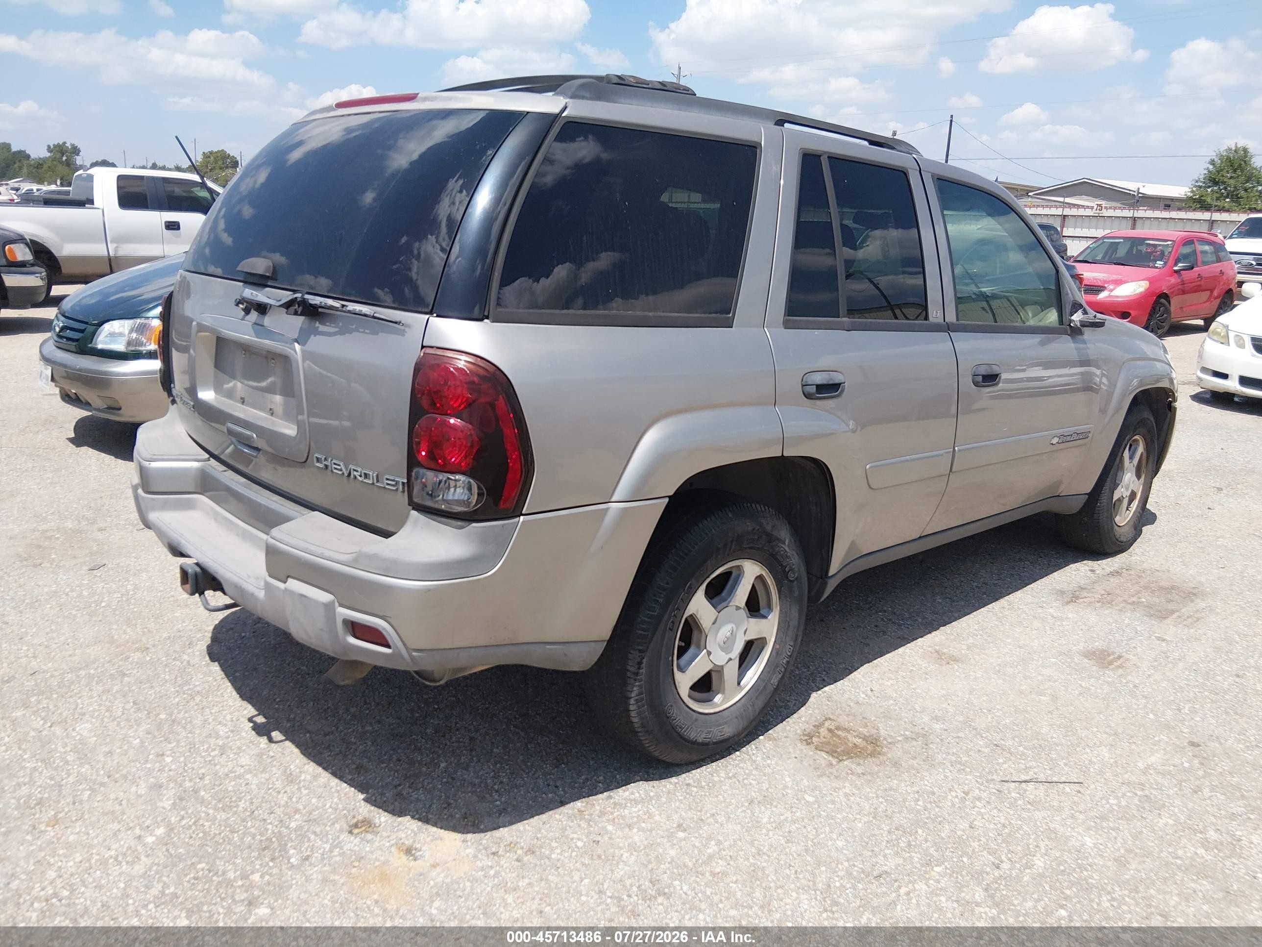 2003 Chevrolet Trailblazer Lt Серебряный vin: 1GNDS13SX32291797