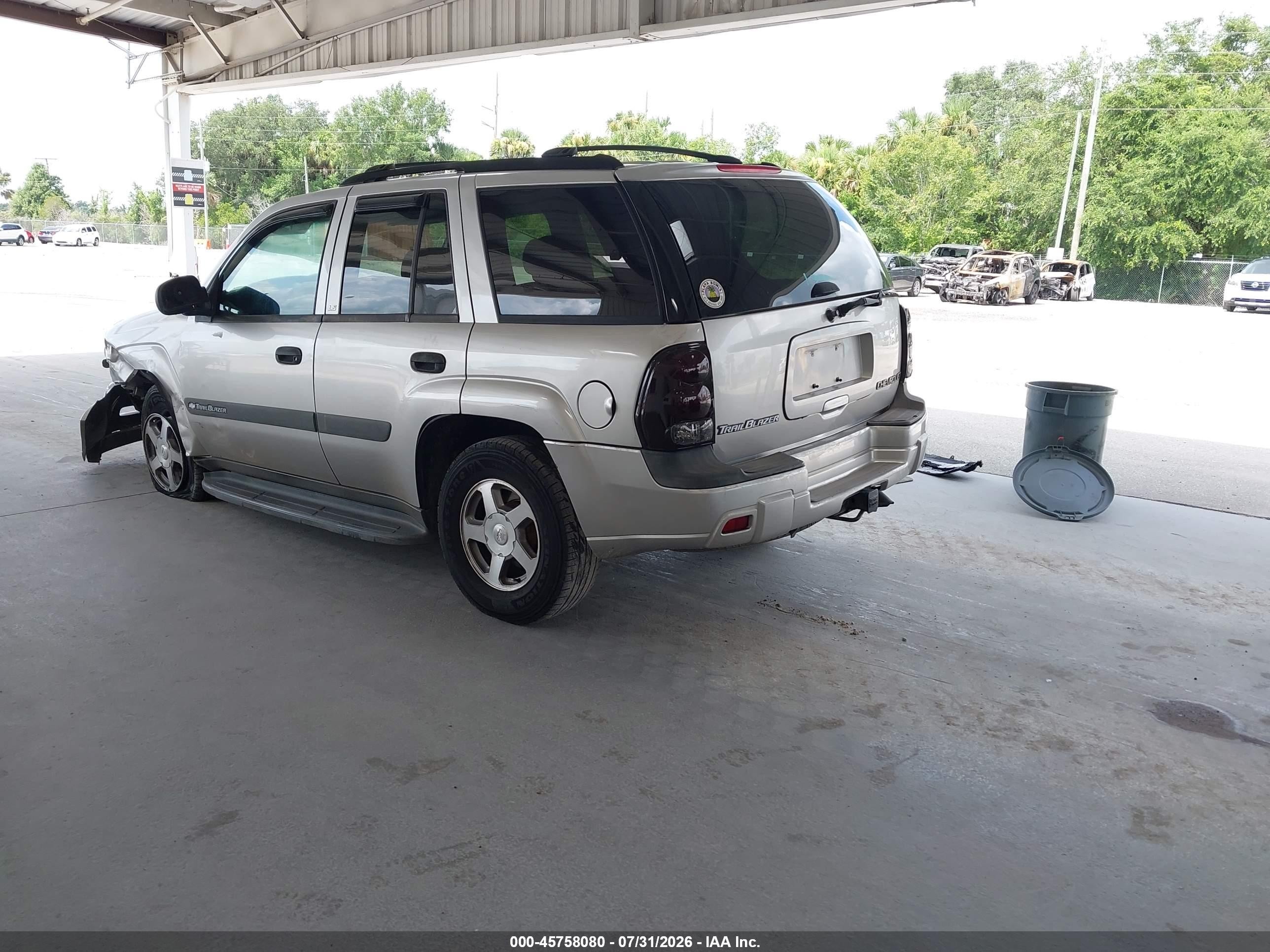 2004 Chevrolet Trailblazer Ls Silver vin: 1GNDS13SX42247817