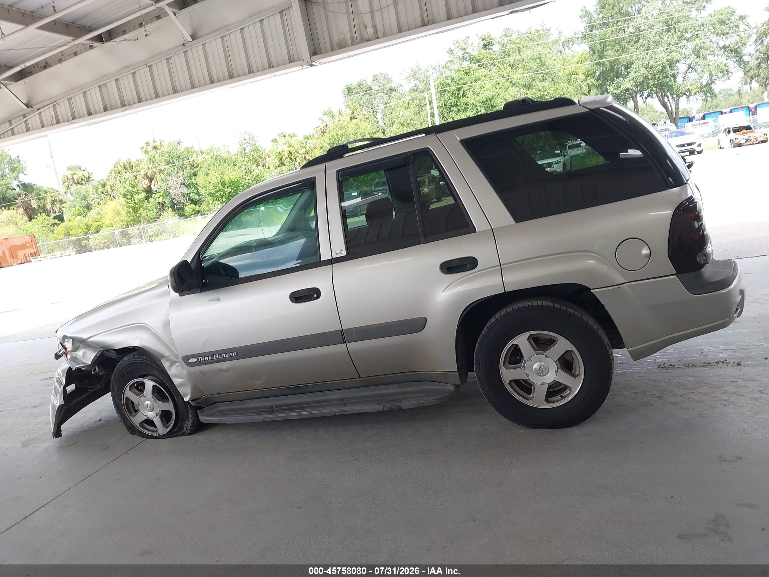 2004 Chevrolet Trailblazer Ls Silver vin: 1GNDS13SX42247817