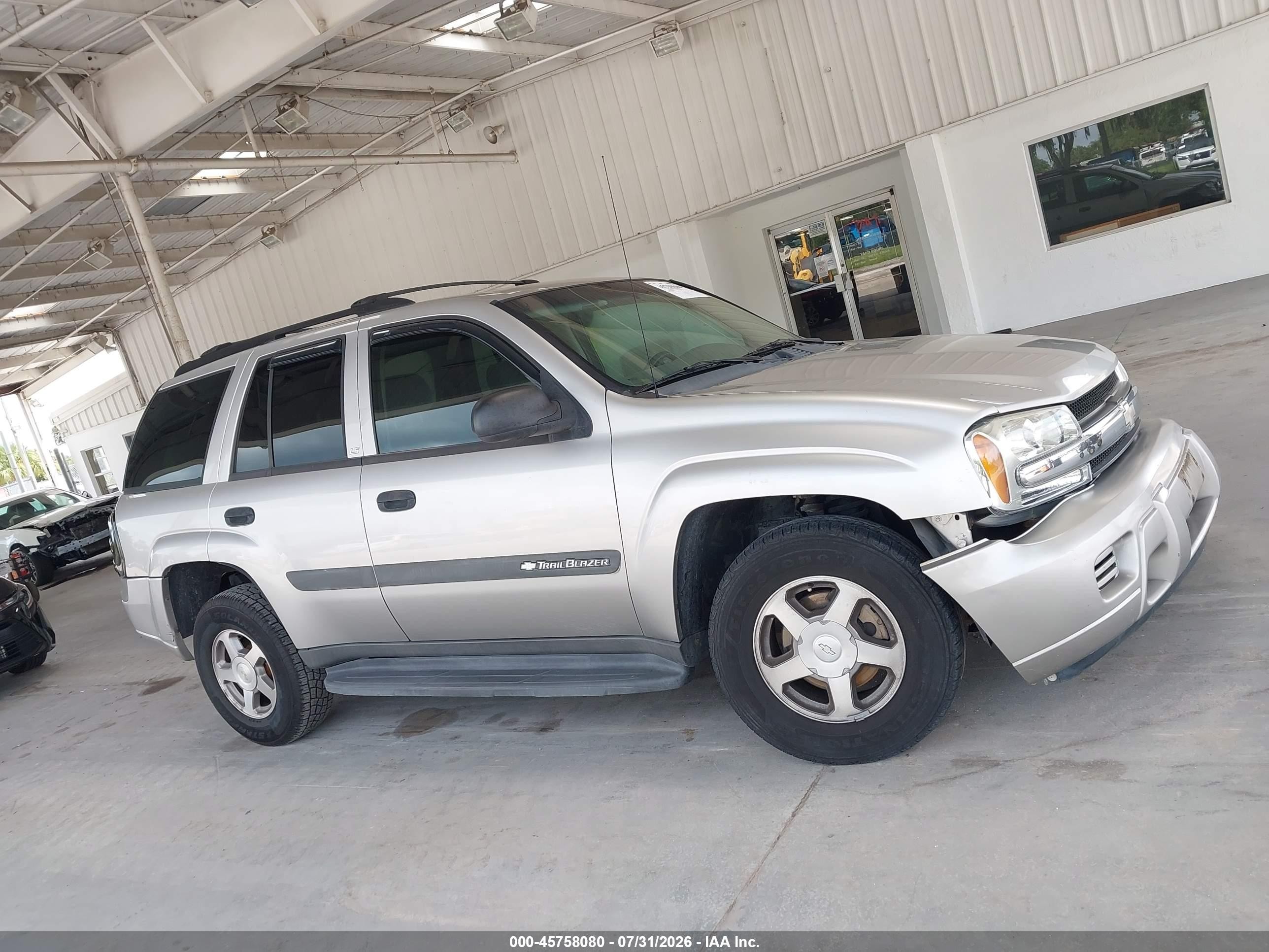 2004 Chevrolet Trailblazer Ls Silver vin: 1GNDS13SX42247817