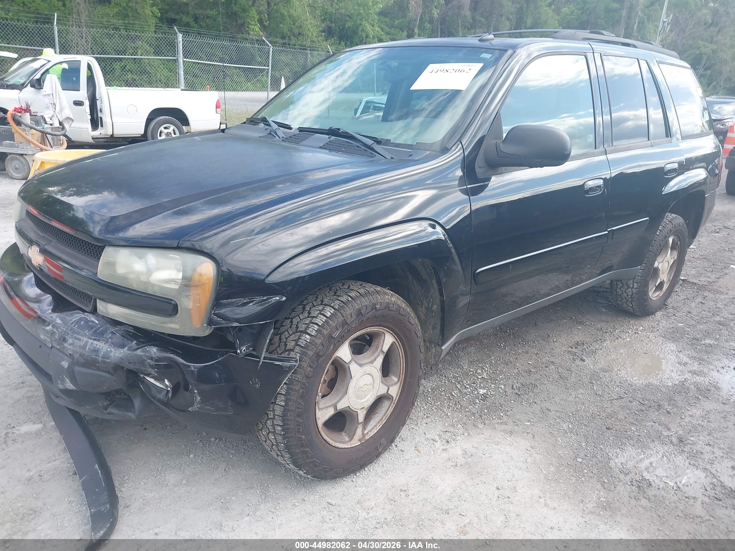 2005 Chevrolet Trailblazer Lt Black vin: 1GNDS13SX52101418