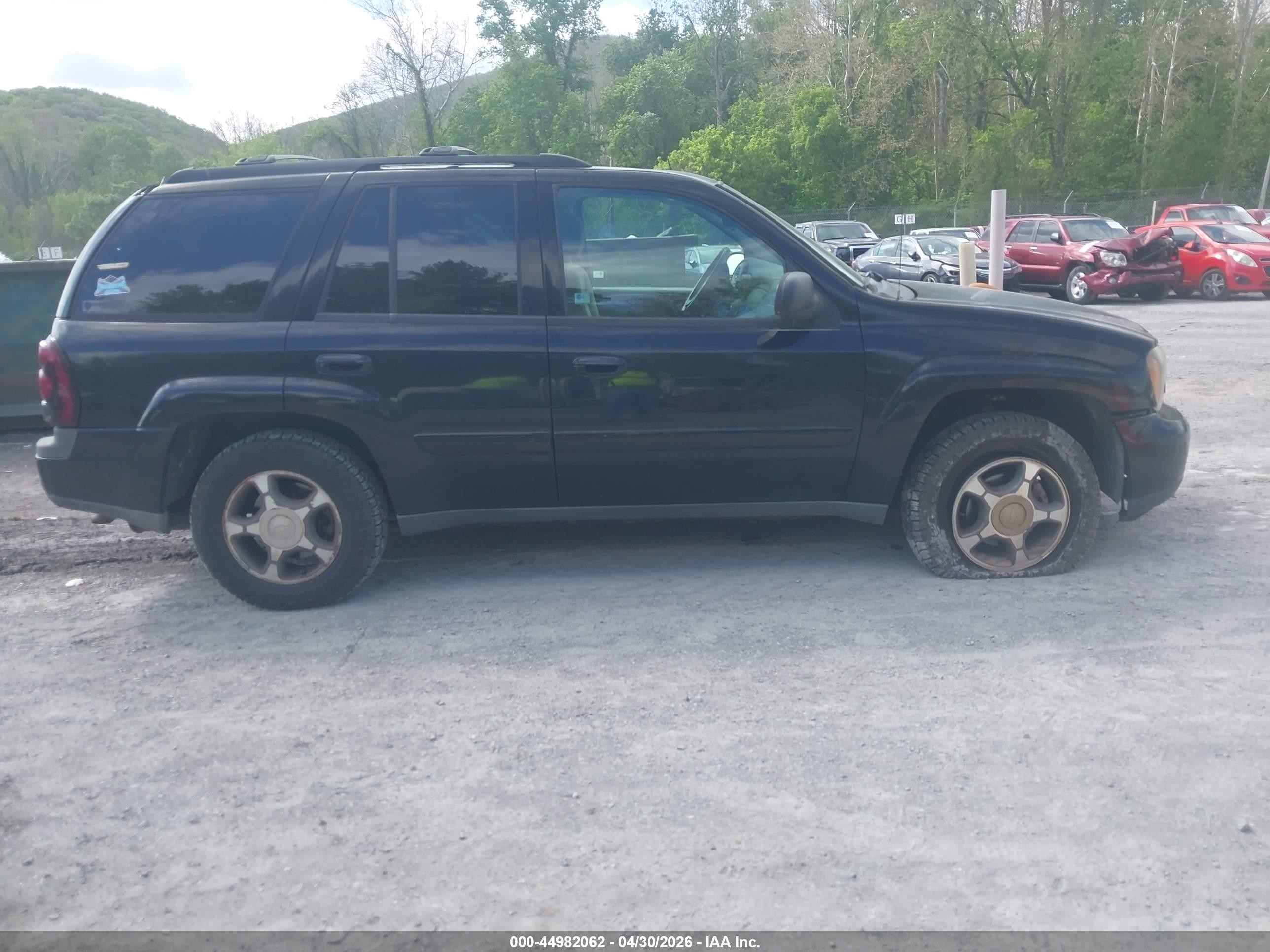2005 Chevrolet Trailblazer Lt Black vin: 1GNDS13SX52101418
