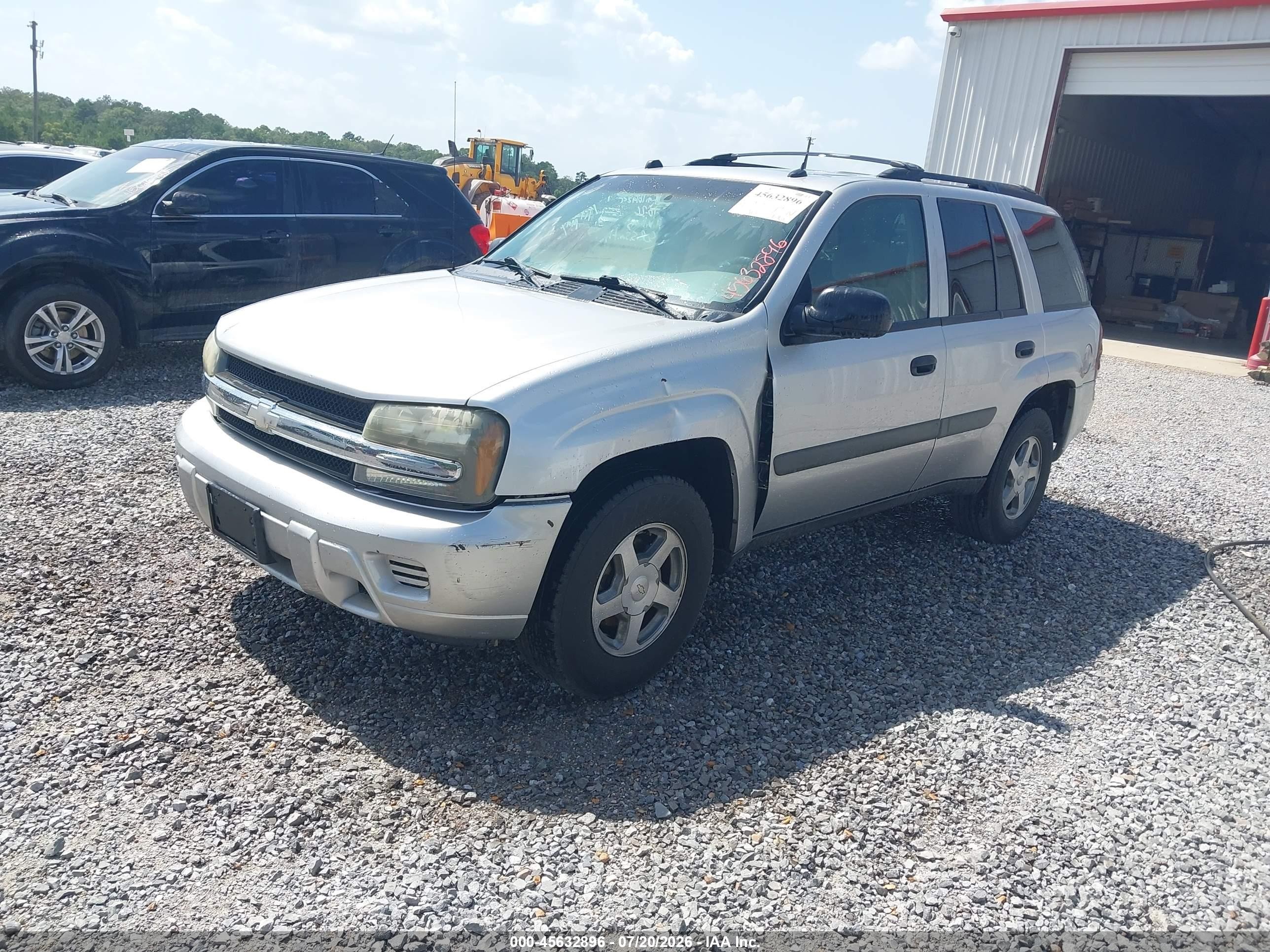 2005 Chevrolet Trailblazer Ls Silver vin: 1GNDS13SX52277238