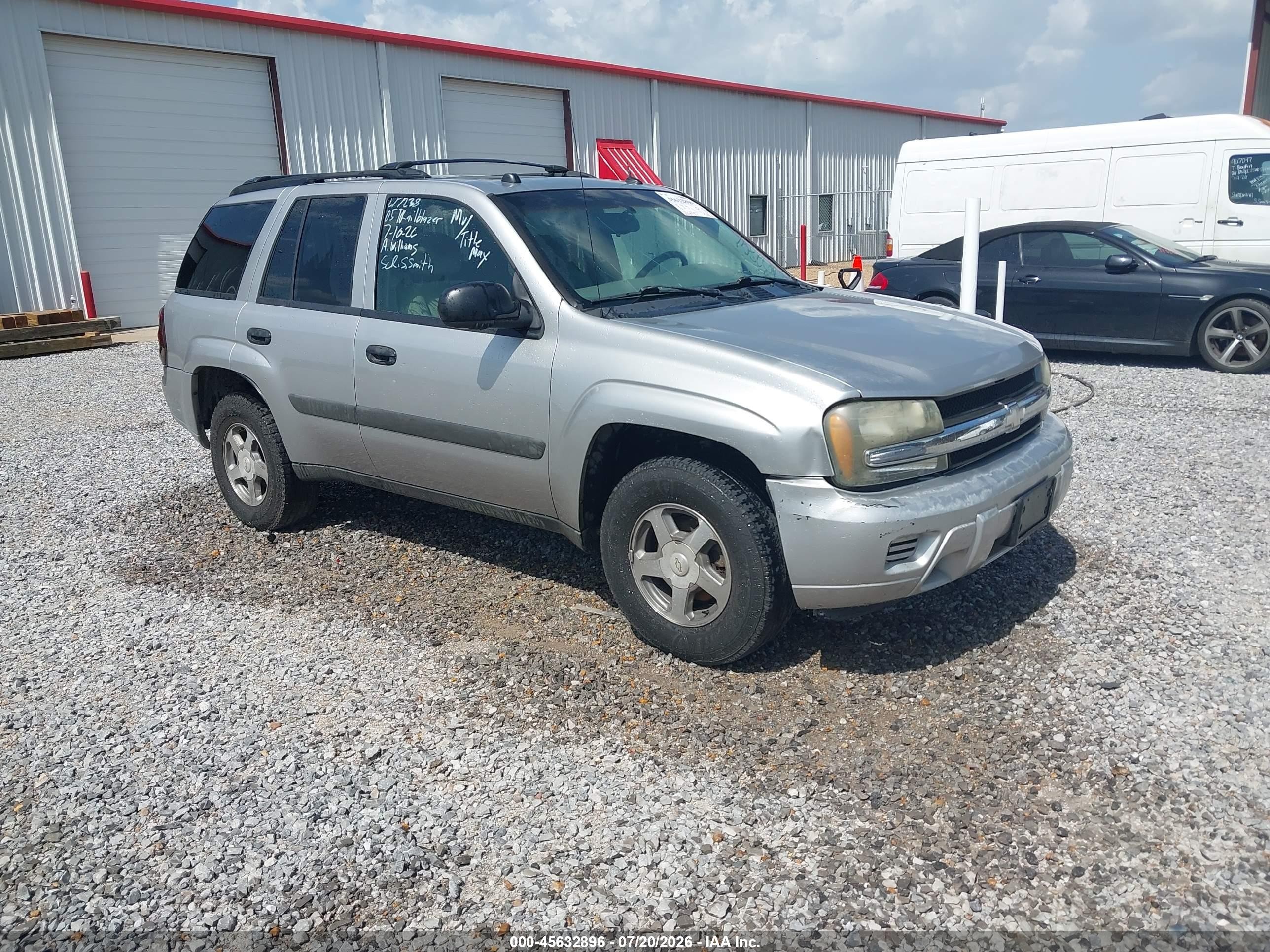 2005 Chevrolet Trailblazer Ls Silver vin: 1GNDS13SX52277238