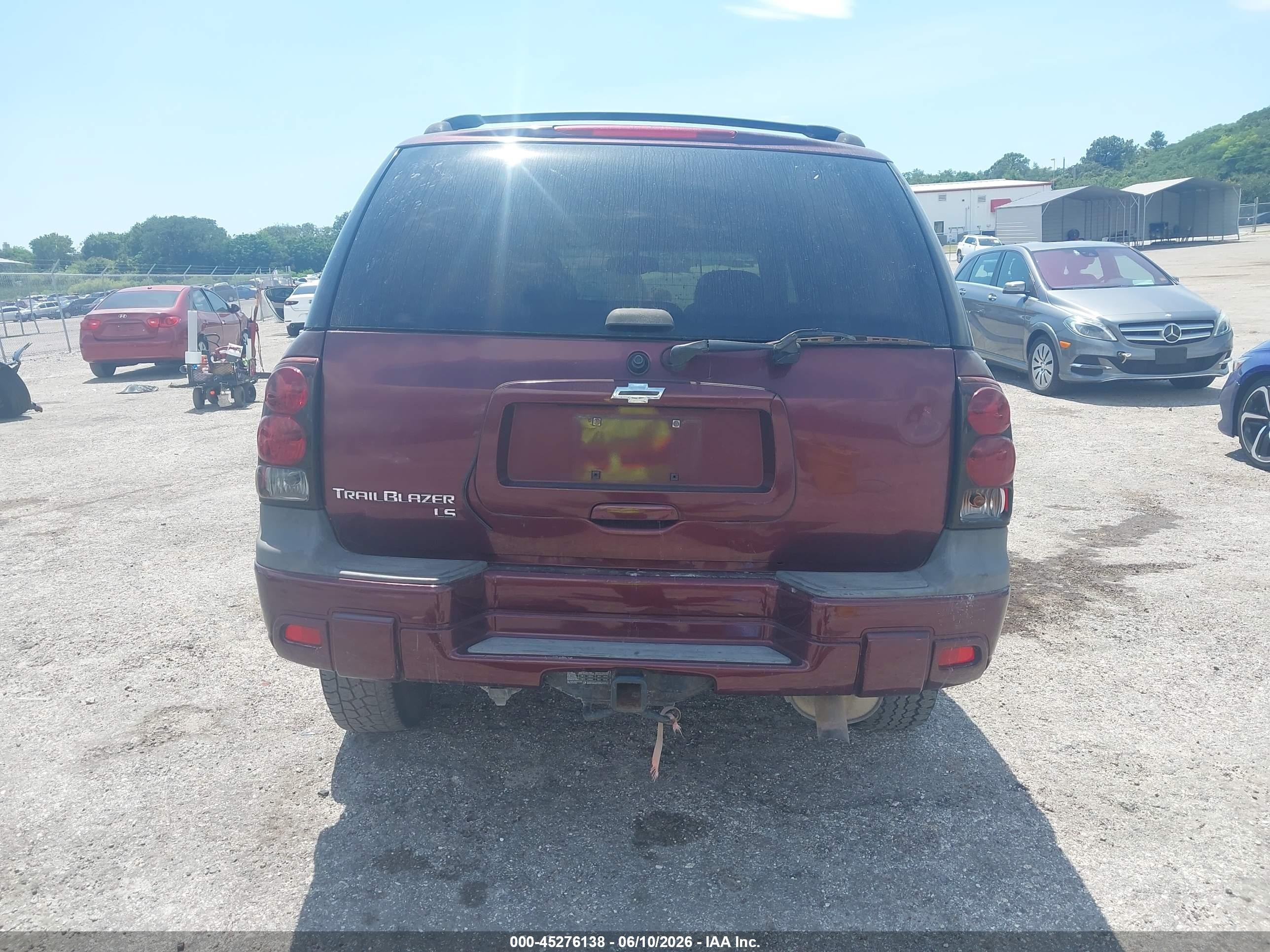 2006 Chevrolet Trailblazer Ls Maroon vin: 1GNDS13SX62341733