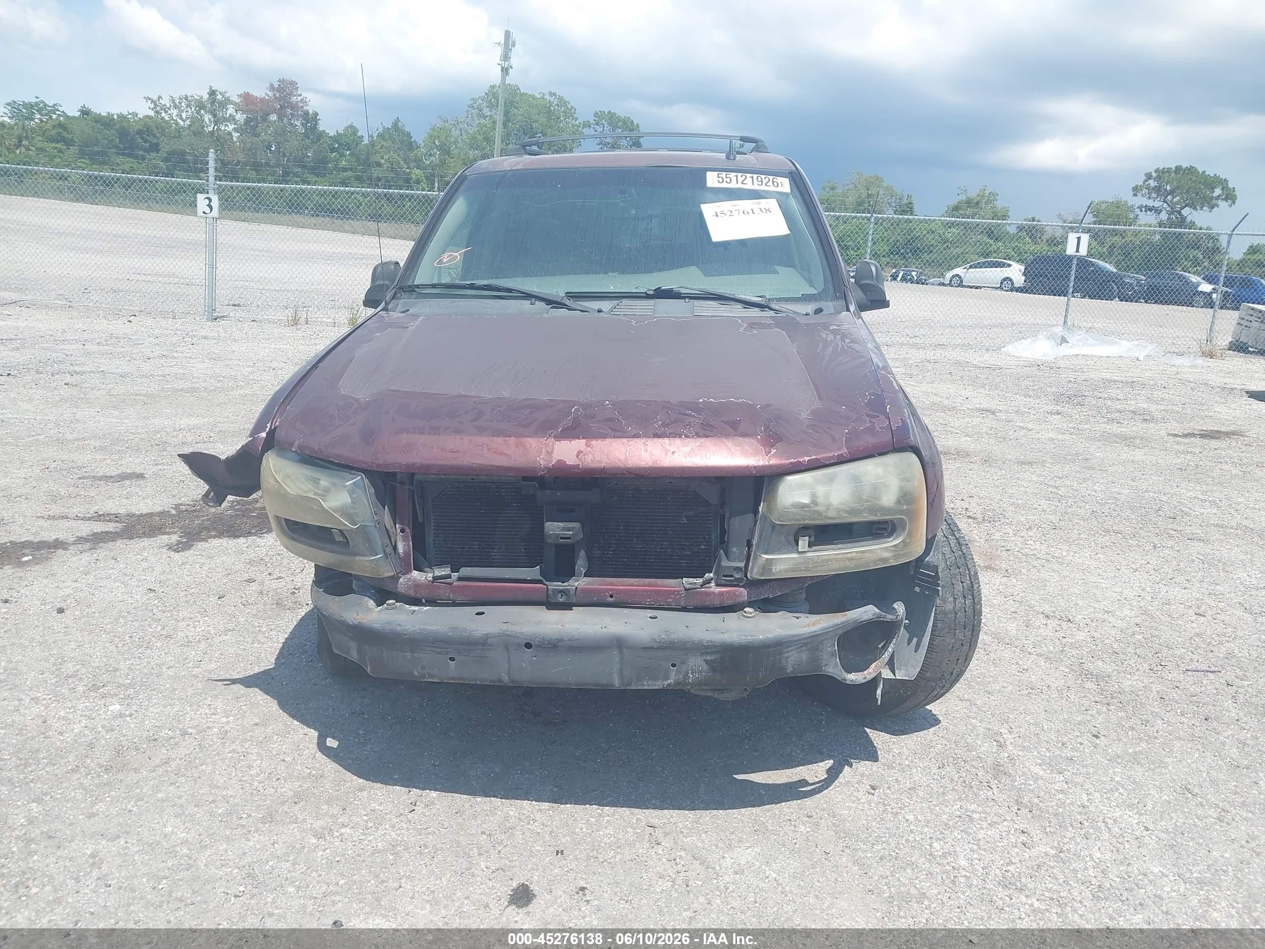 2006 Chevrolet Trailblazer Ls Maroon vin: 1GNDS13SX62341733