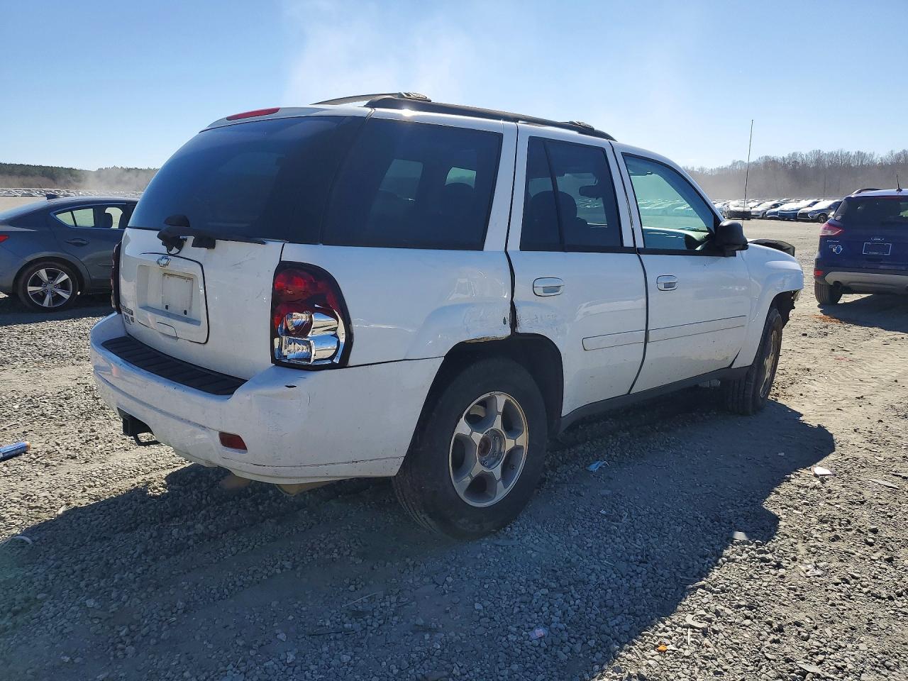 2008 Chevrolet Trailblazer Ls White vin: 1GNDS13SX82146735