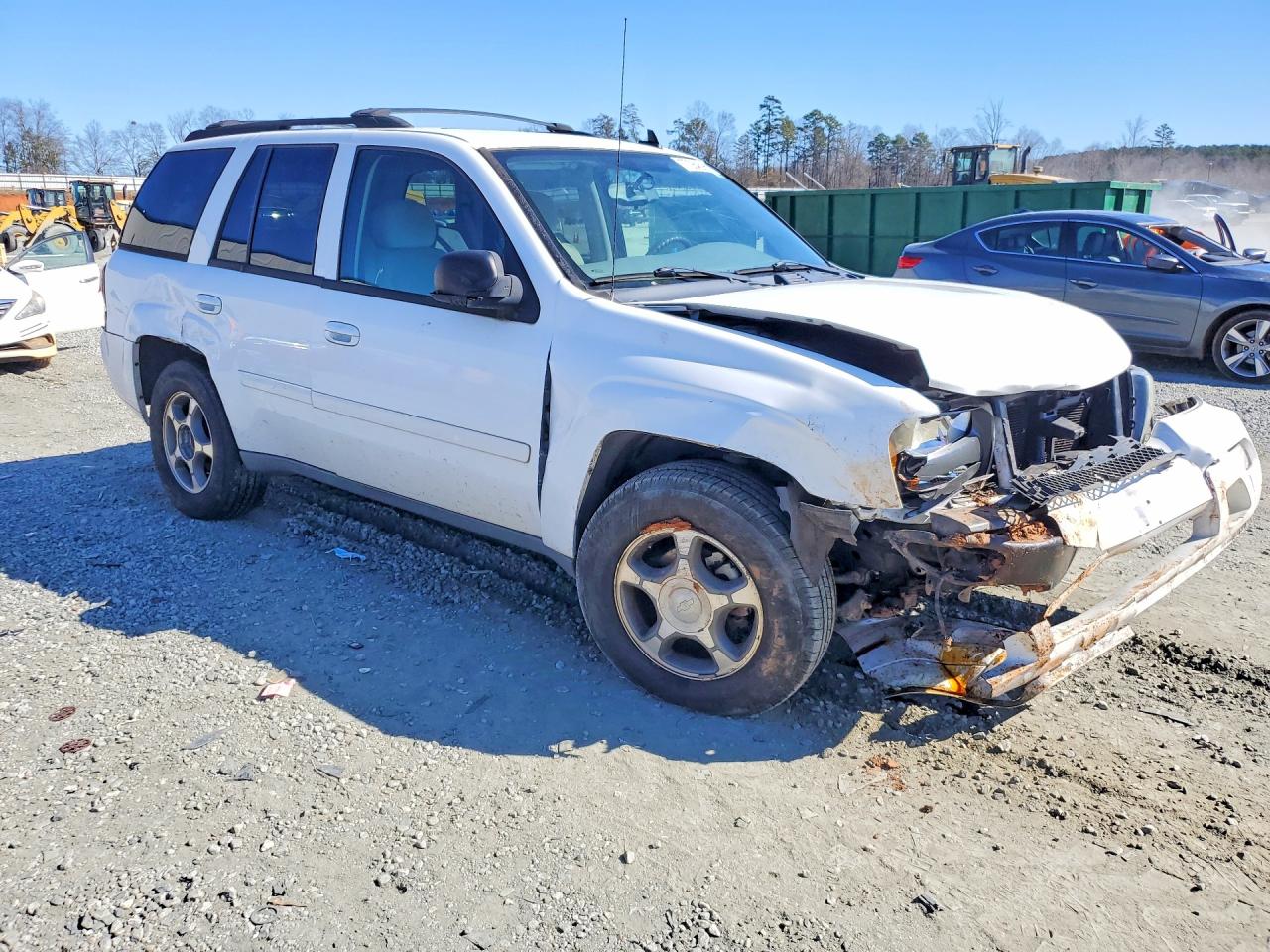 2008 Chevrolet Trailblazer Ls White vin: 1GNDS13SX82146735