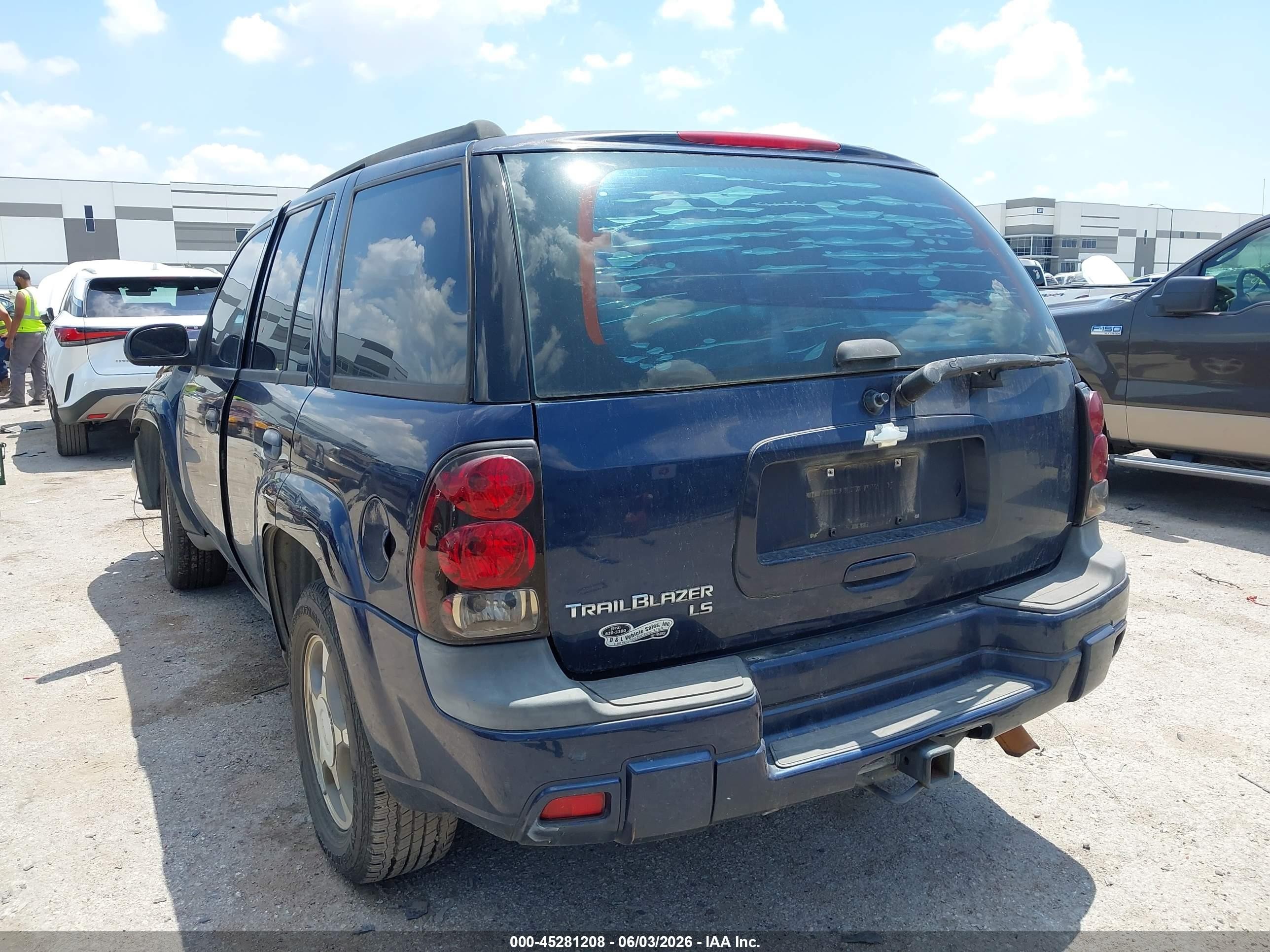 2008 Chevrolet Trailblazer Fleet Синий vin: 1GNDS13SX82227931