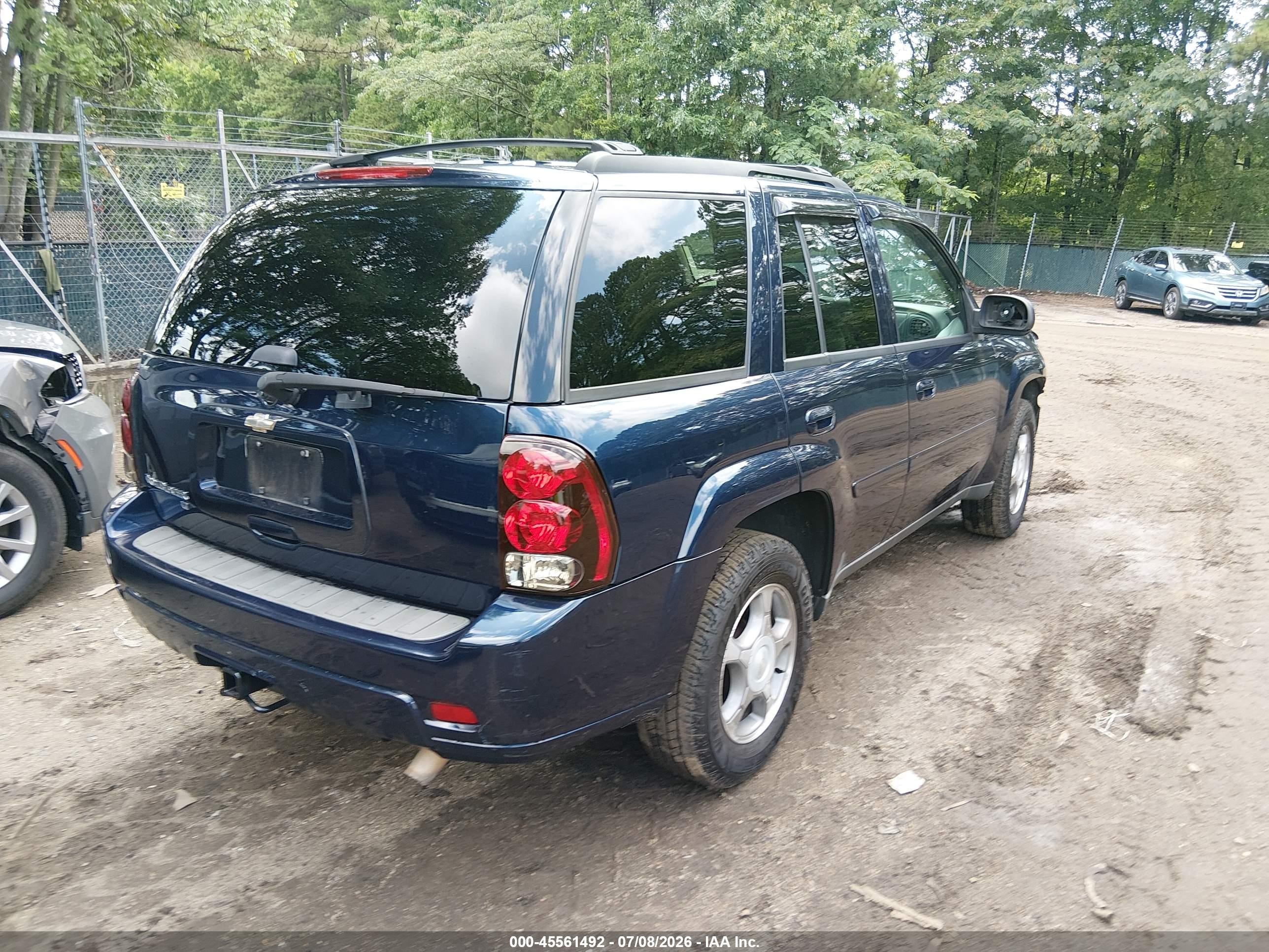 2009 Chevrolet Trailblazer Lt Blue vin: 1GNDS33S592107533
