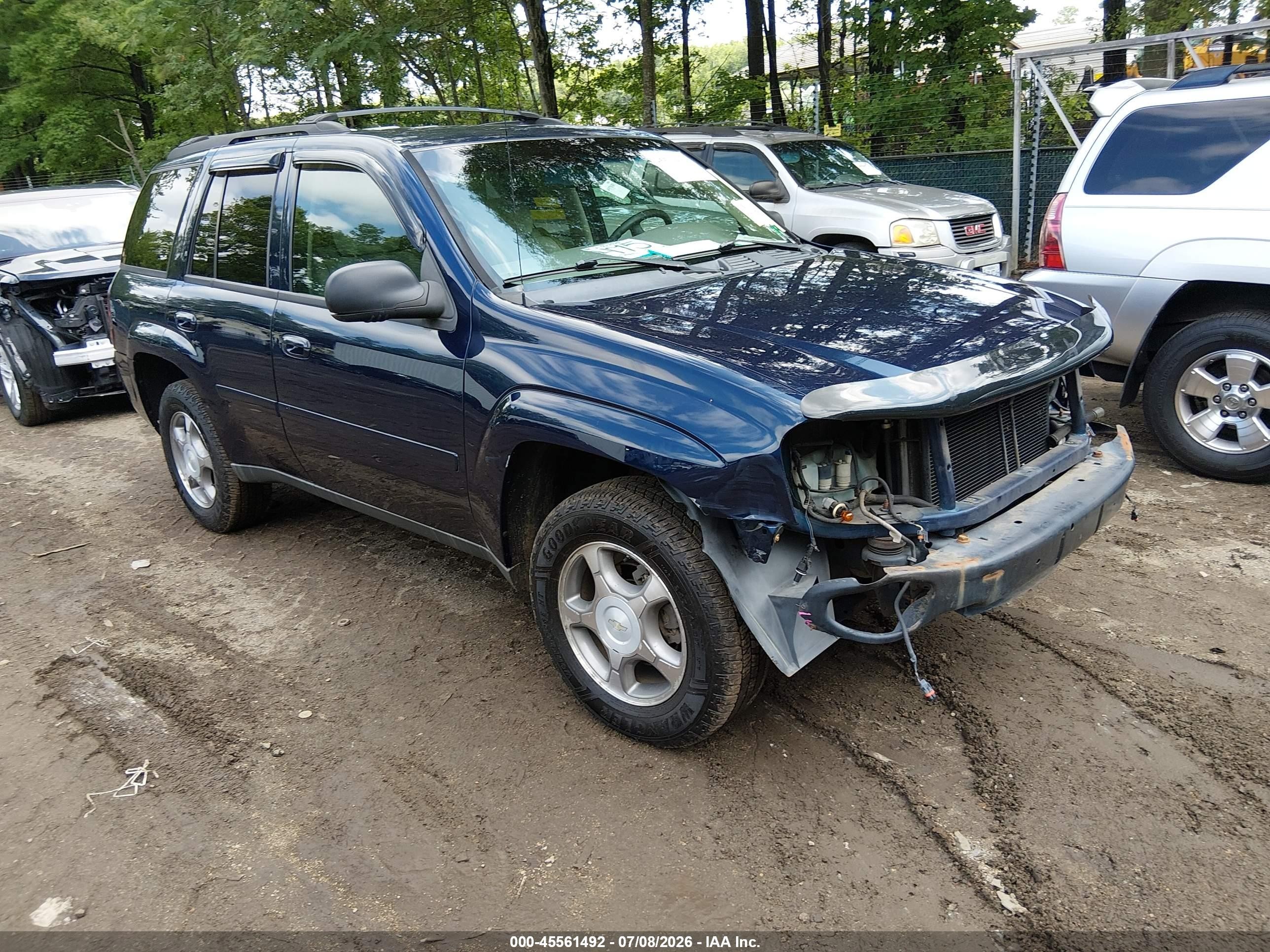 2009 Chevrolet Trailblazer Lt Blue vin: 1GNDS33S592107533