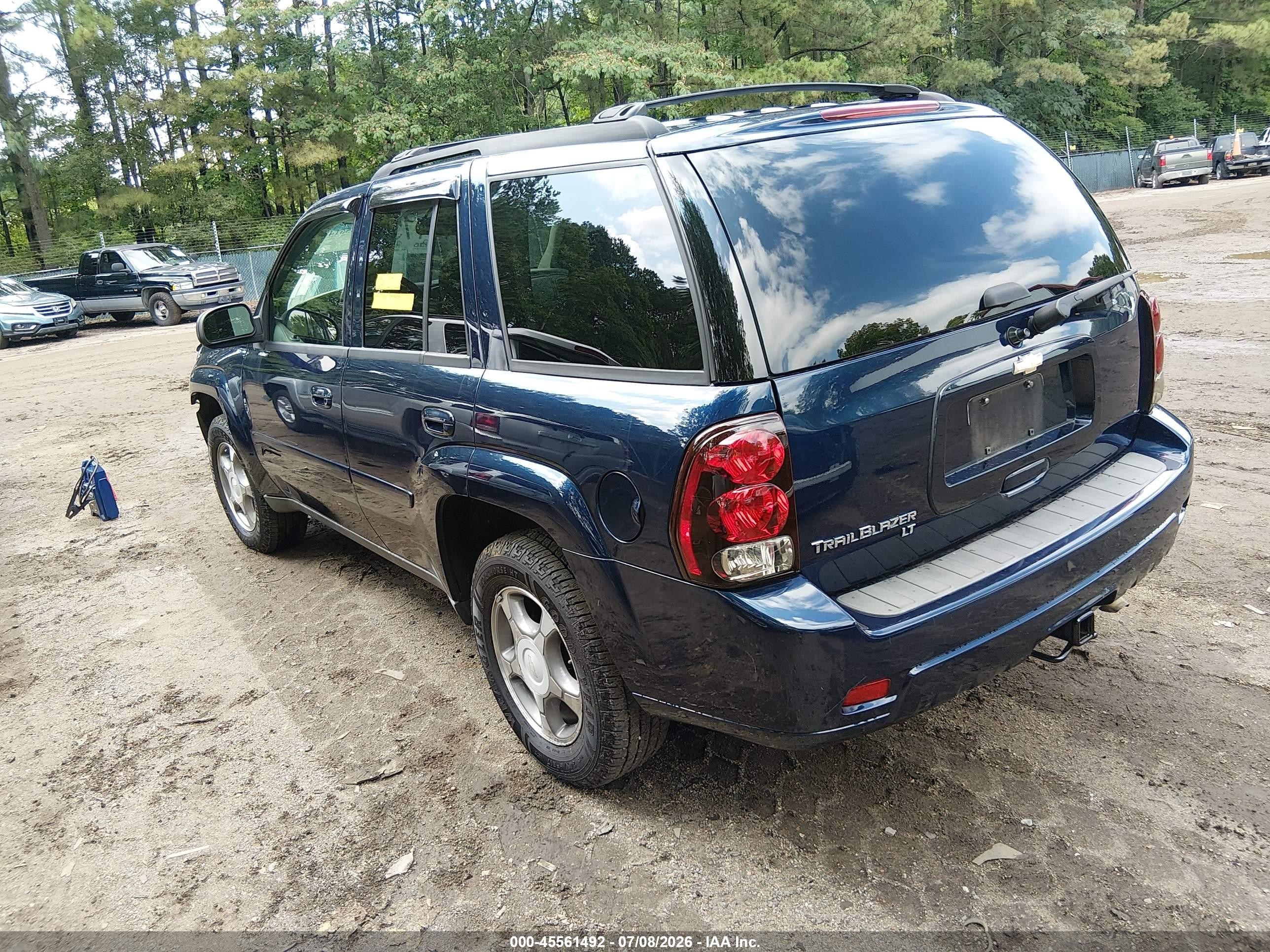 2009 Chevrolet Trailblazer Lt Blue vin: 1GNDS33S592107533