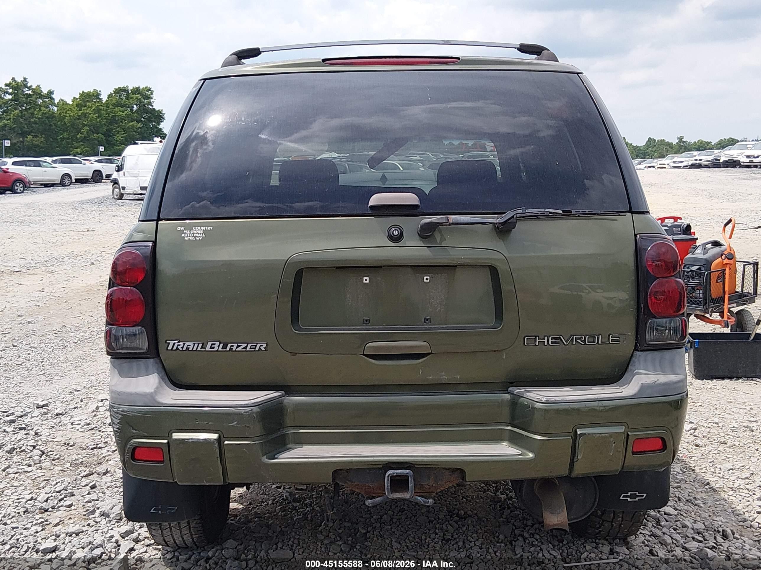 2002 Chevrolet Trailblazer Ls Green vin: 1GNDT13S022236819