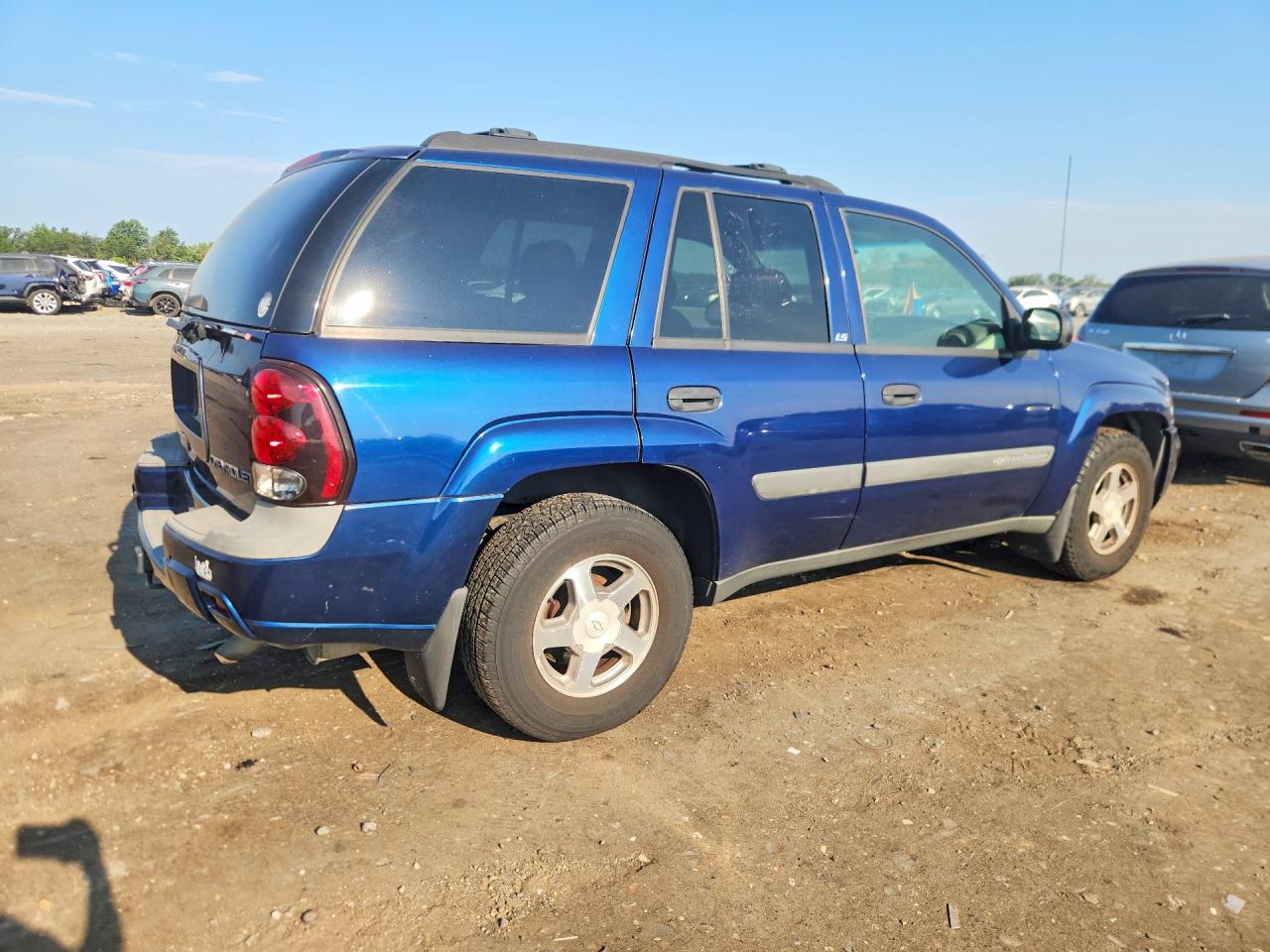2004 Chevrolet Trailblazer Ls Blue vin: 1GNDT13S042115453