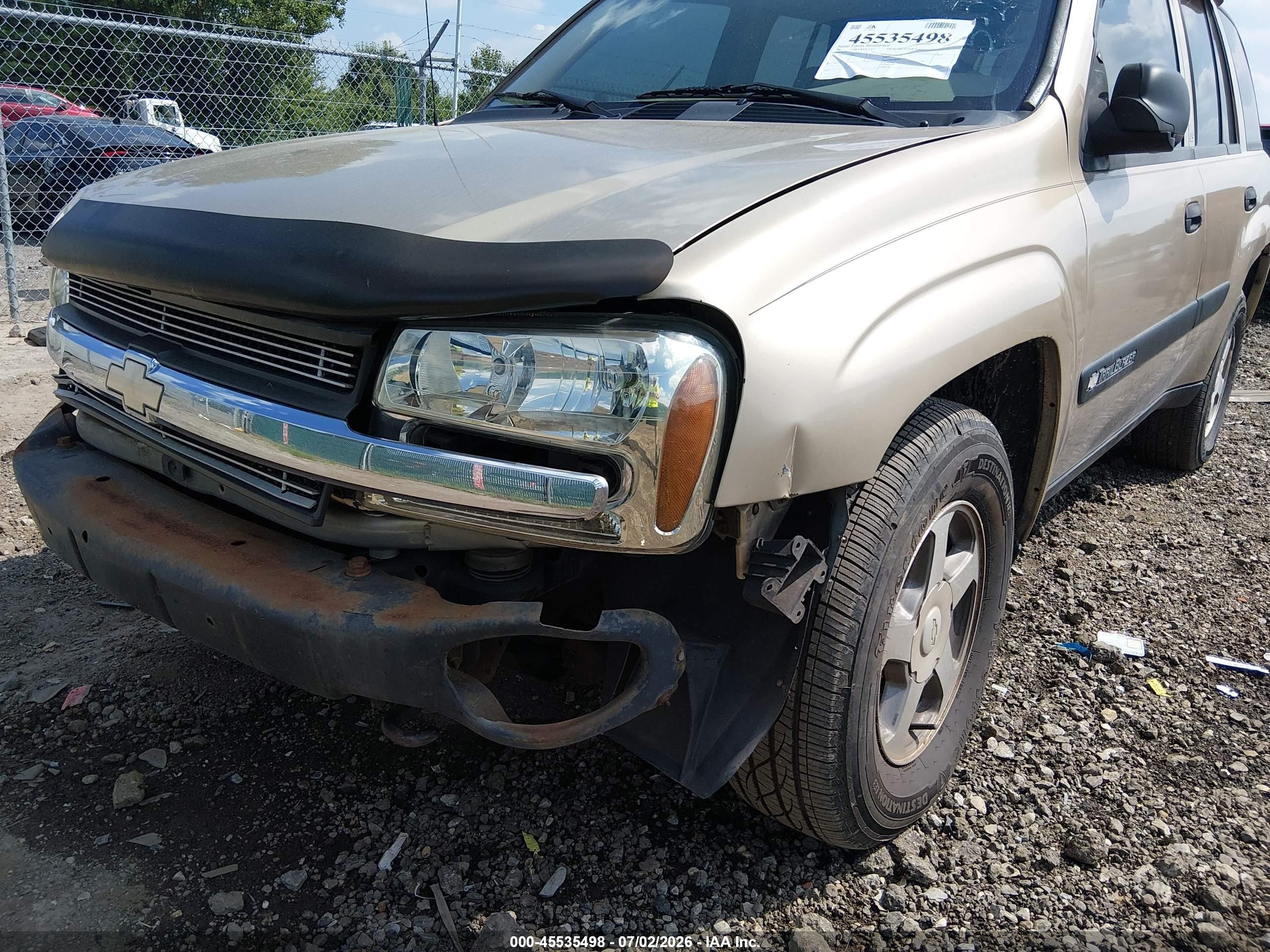 2004 Chevrolet Trailblazer Ls Gold vin: 1GNDT13S042309545