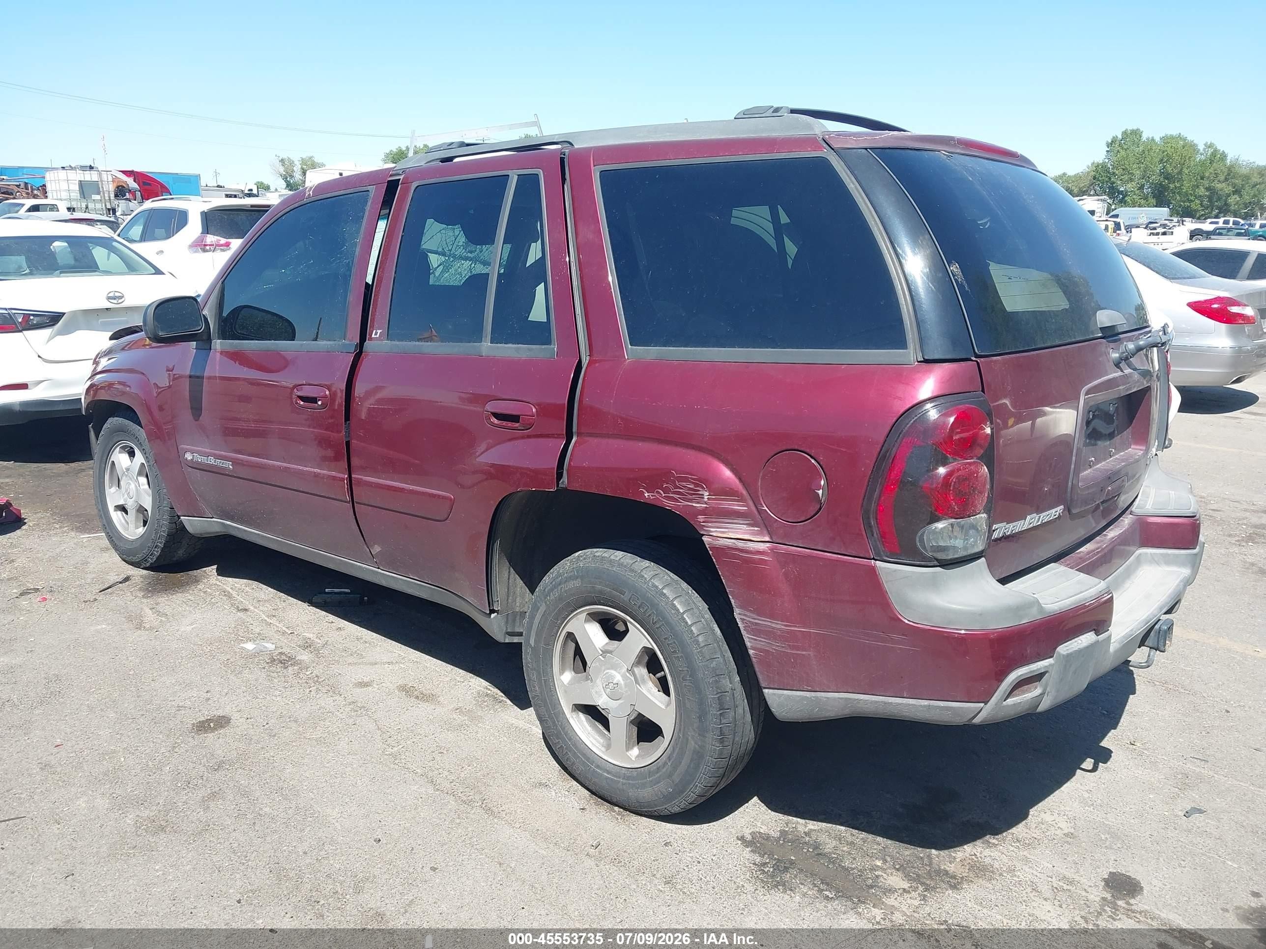 2004 Chevrolet Trailblazer Lt Red vin: 1GNDT13S042378669